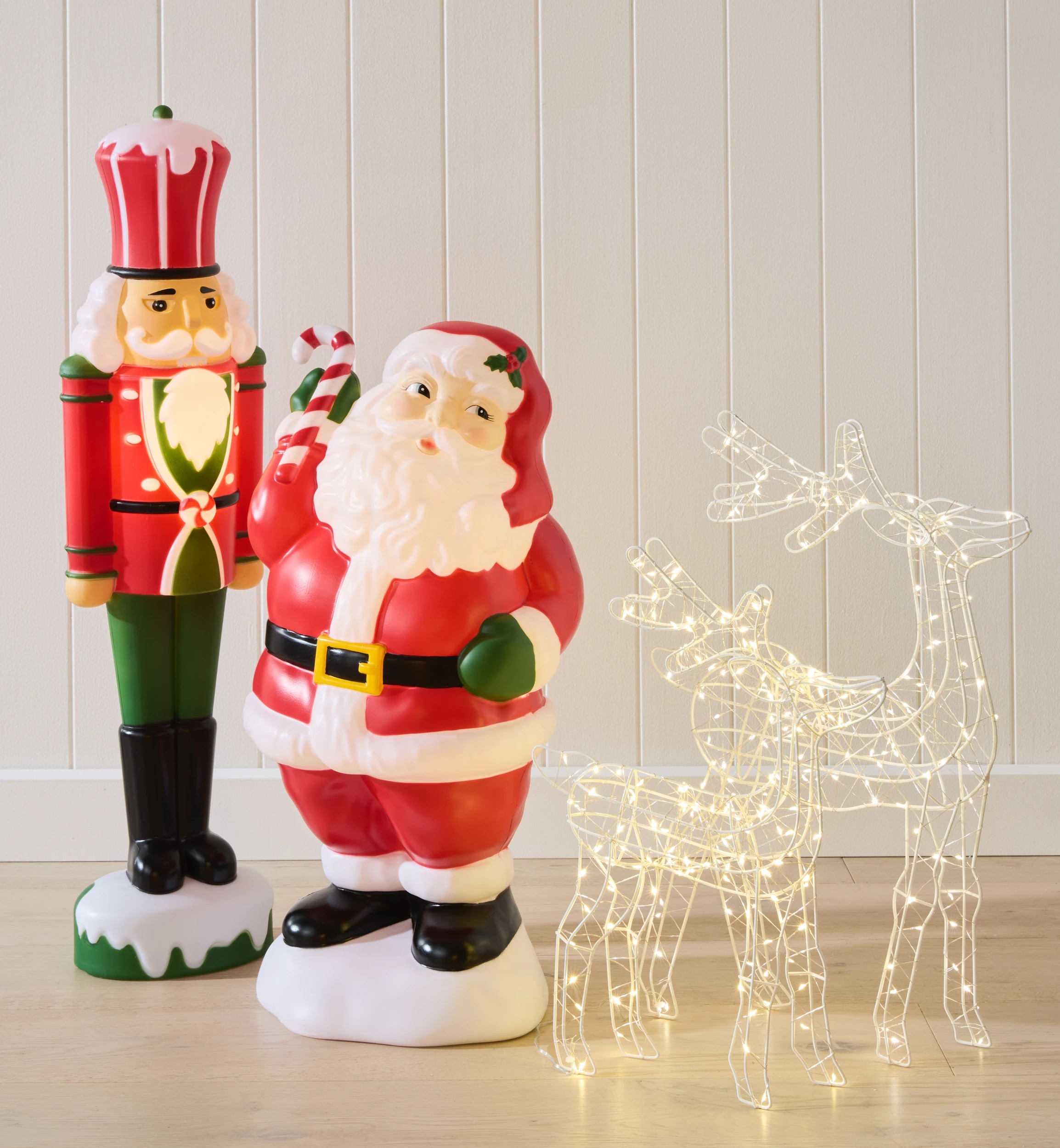 5 2 Pack Battery Operated LED Light Up Standing Reindeer, 5 of 5