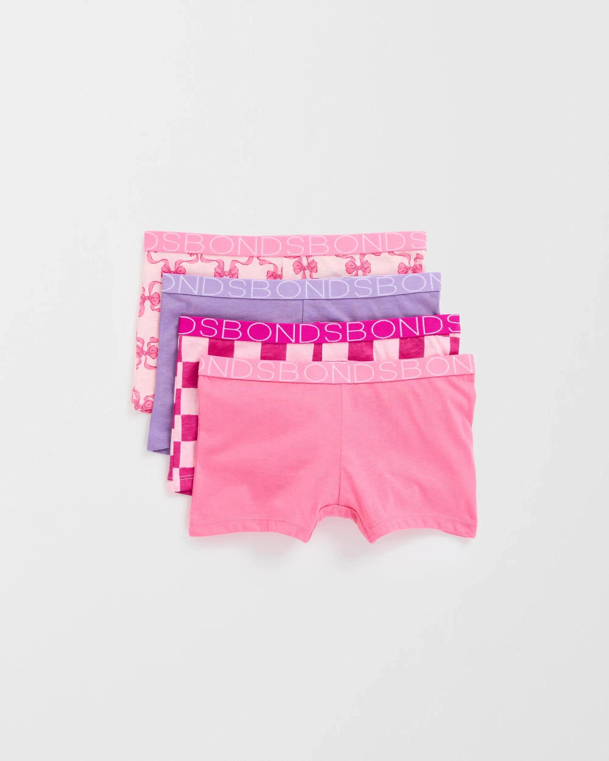 4 Bonds 4 Pack Older Girls Shortie PRINT YYP, 4 of 5