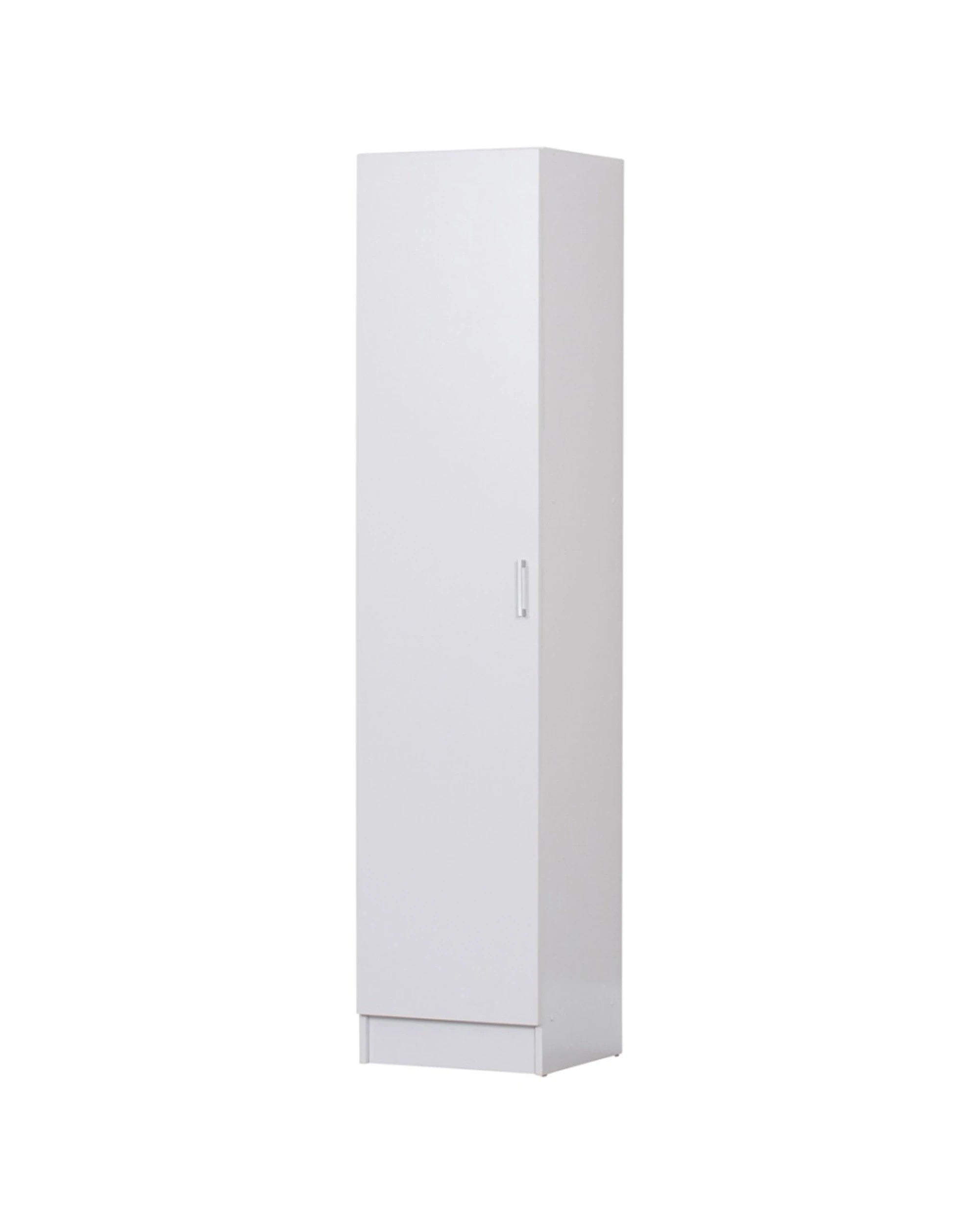 1 Alpine Bay Multipurpose Cupboard Single Door 5 Tier Storage Unit - White, 1 of 6