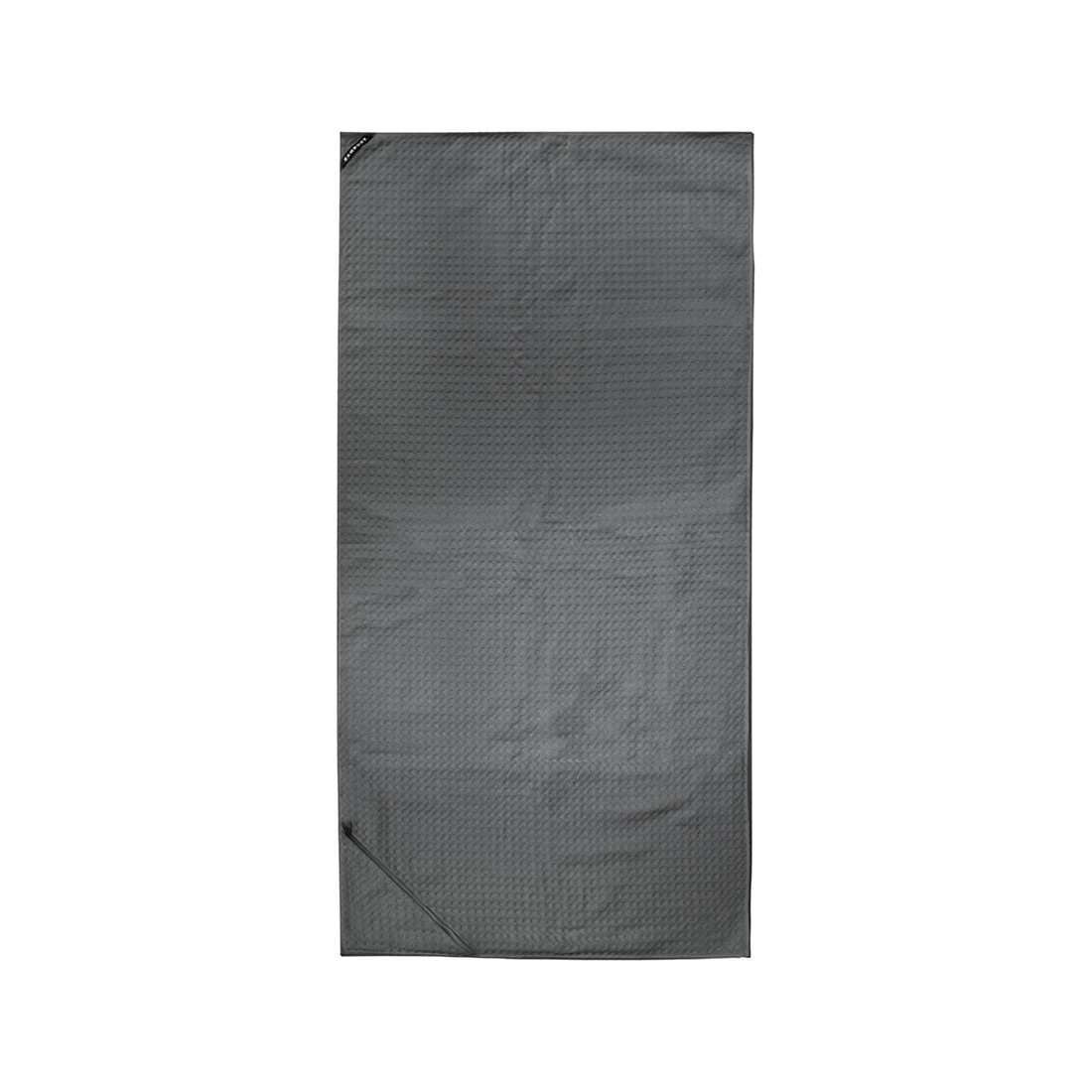 1 Bambury Matrix Microfibre Gym Towel Large With Zip Pocket 60 x 120cm Quick Dry - Charcoal, 1 of 1