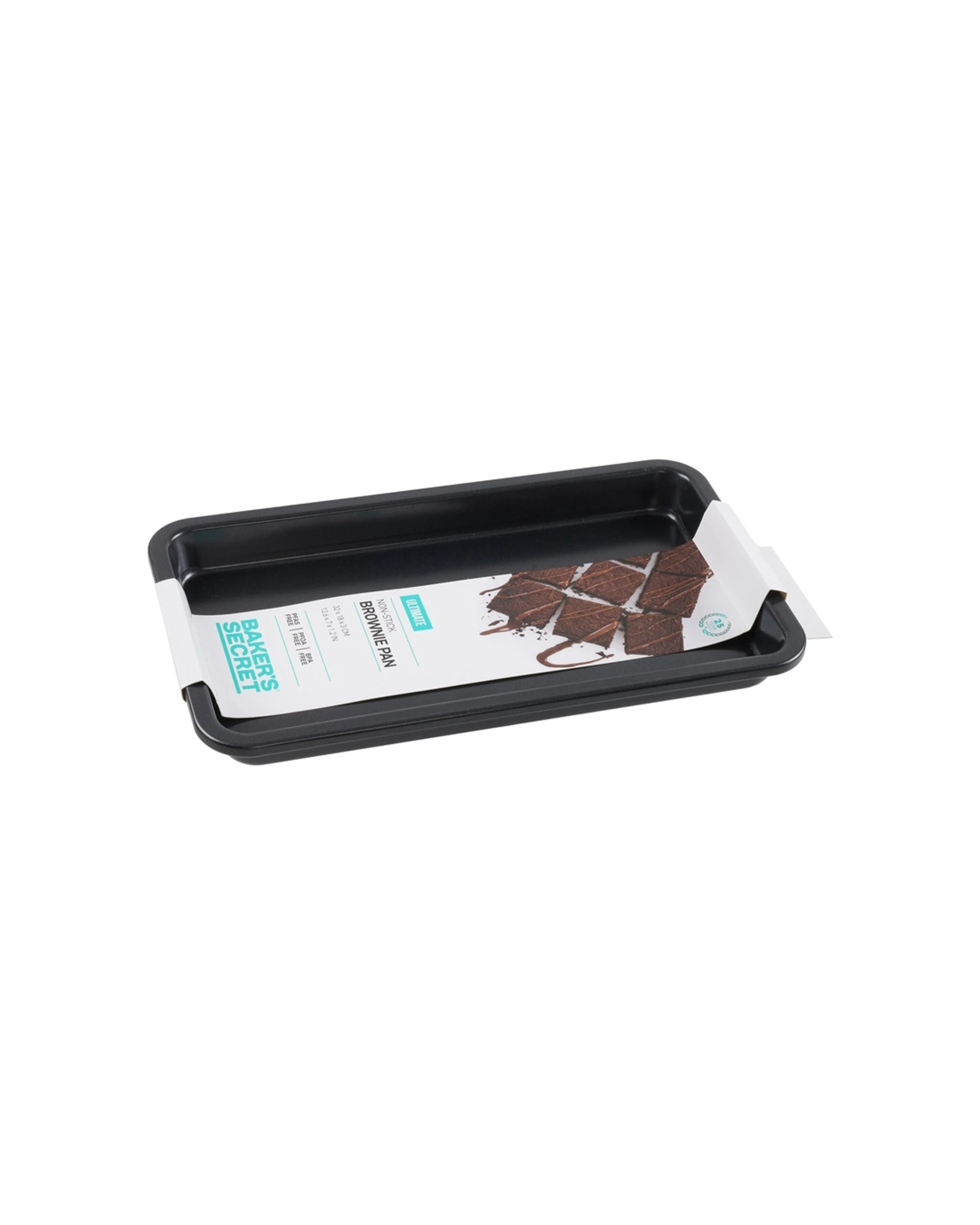 4 Bakers Secret Ultimate Non-Stick Brownie Pan 32x18cm Heavy Duty Oven Safe - Black, 4 of 4