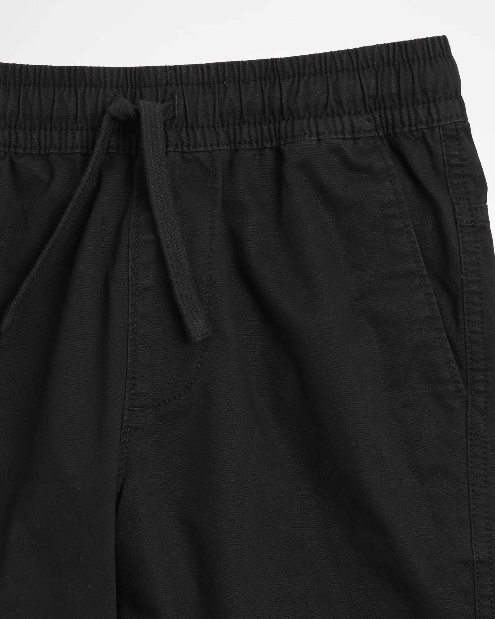 5 Target Elastic Waist Chino Shorts BLACK, 5 of 6