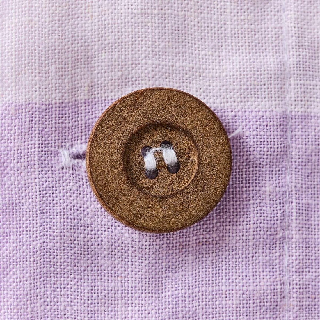 7 Stripe Linen Cotton Quilt Cover Set - King Bed, Lilac, 7 of 7