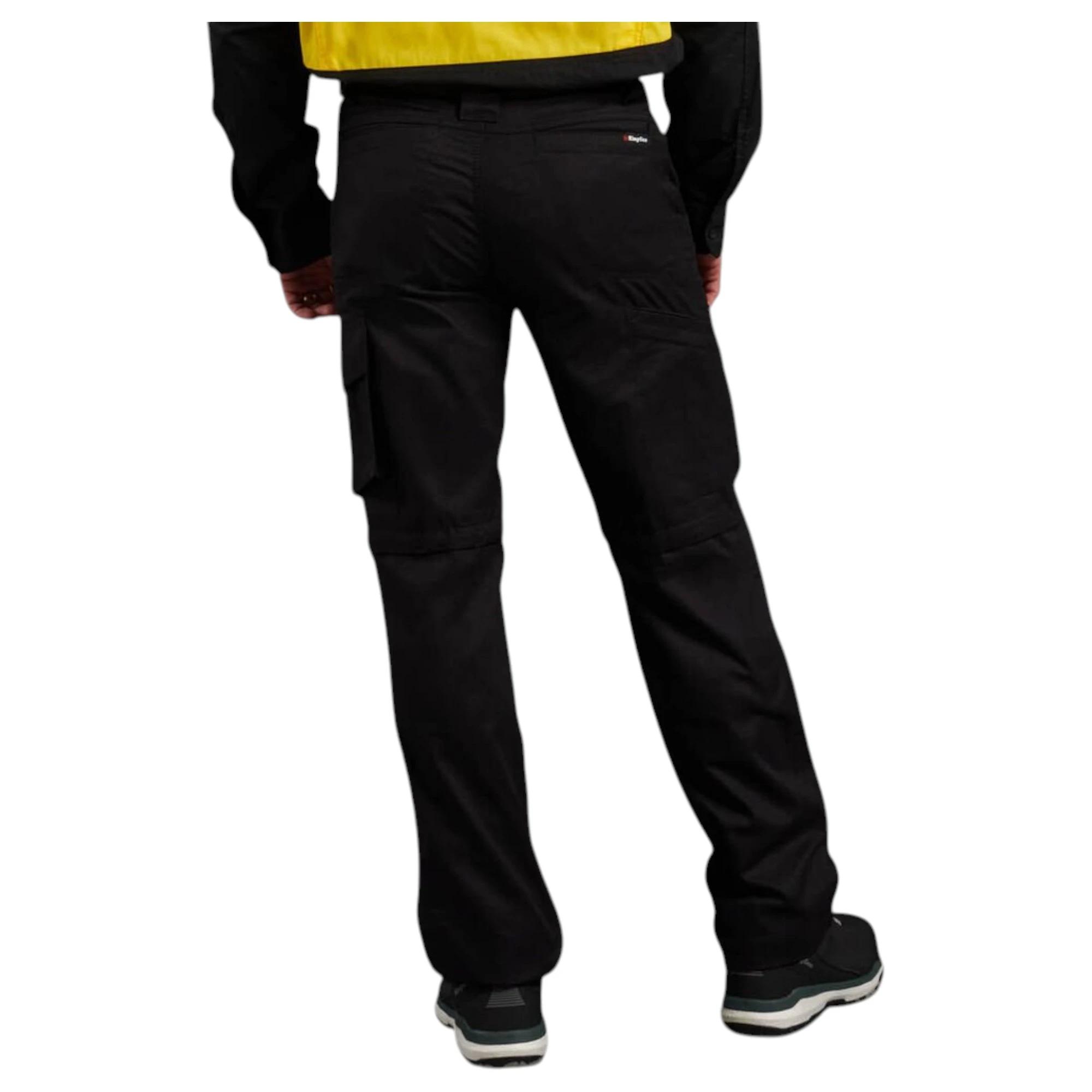 6 KingGee Mens Workcool 2 Lightweight Ripstop Work Pants BLACK, 6 of 10