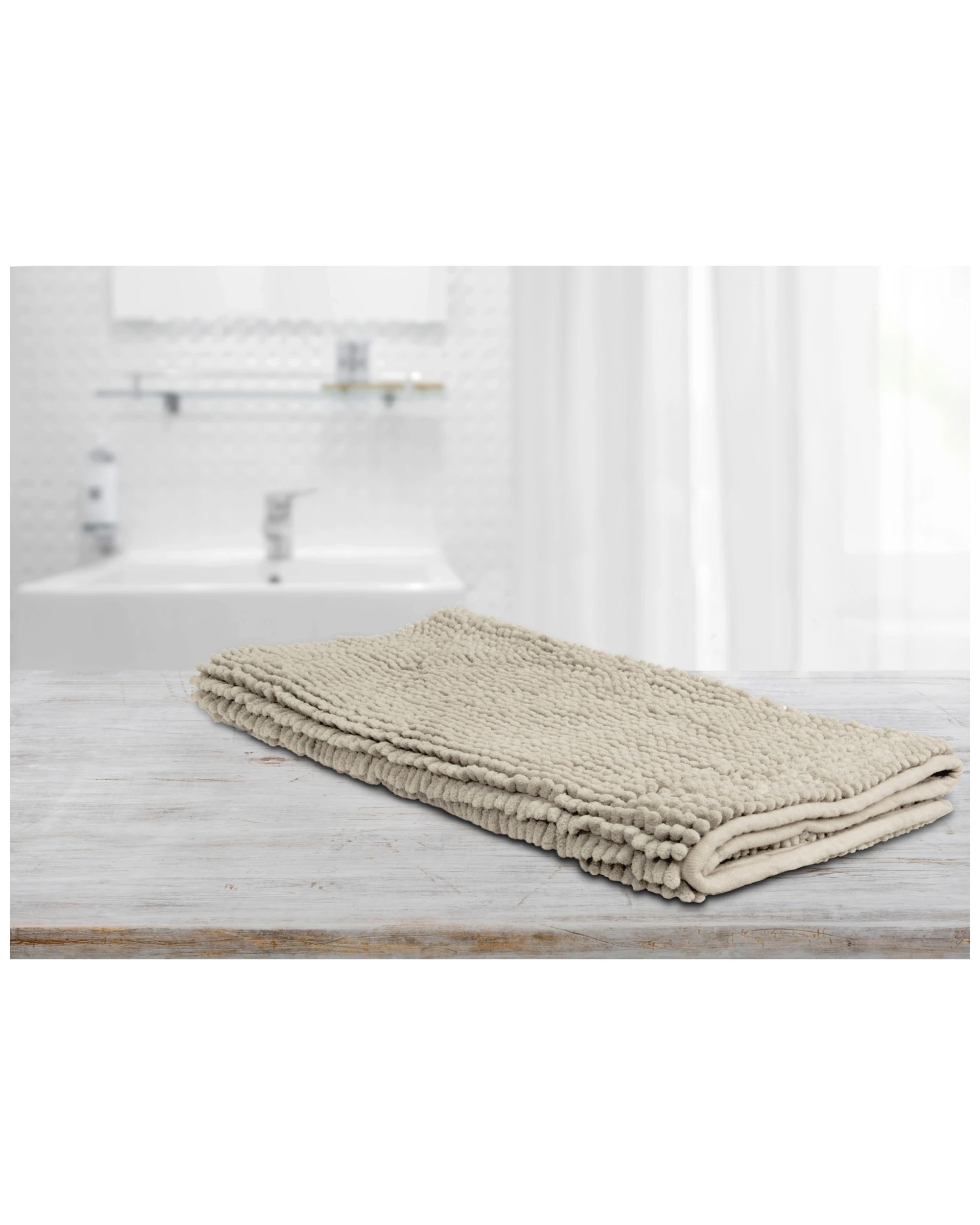 2 ARDOR Algodon Toggle Bath Mats Absorbent Fast Drying 50 x 80cm Polyester, 2 of 3