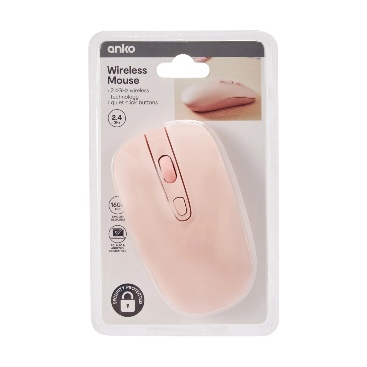 7 Wireless Mouse - Pink, 7 of 7
