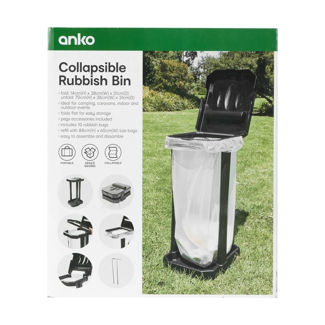 10 Collapsible Rubbish Bin, 10 of 10