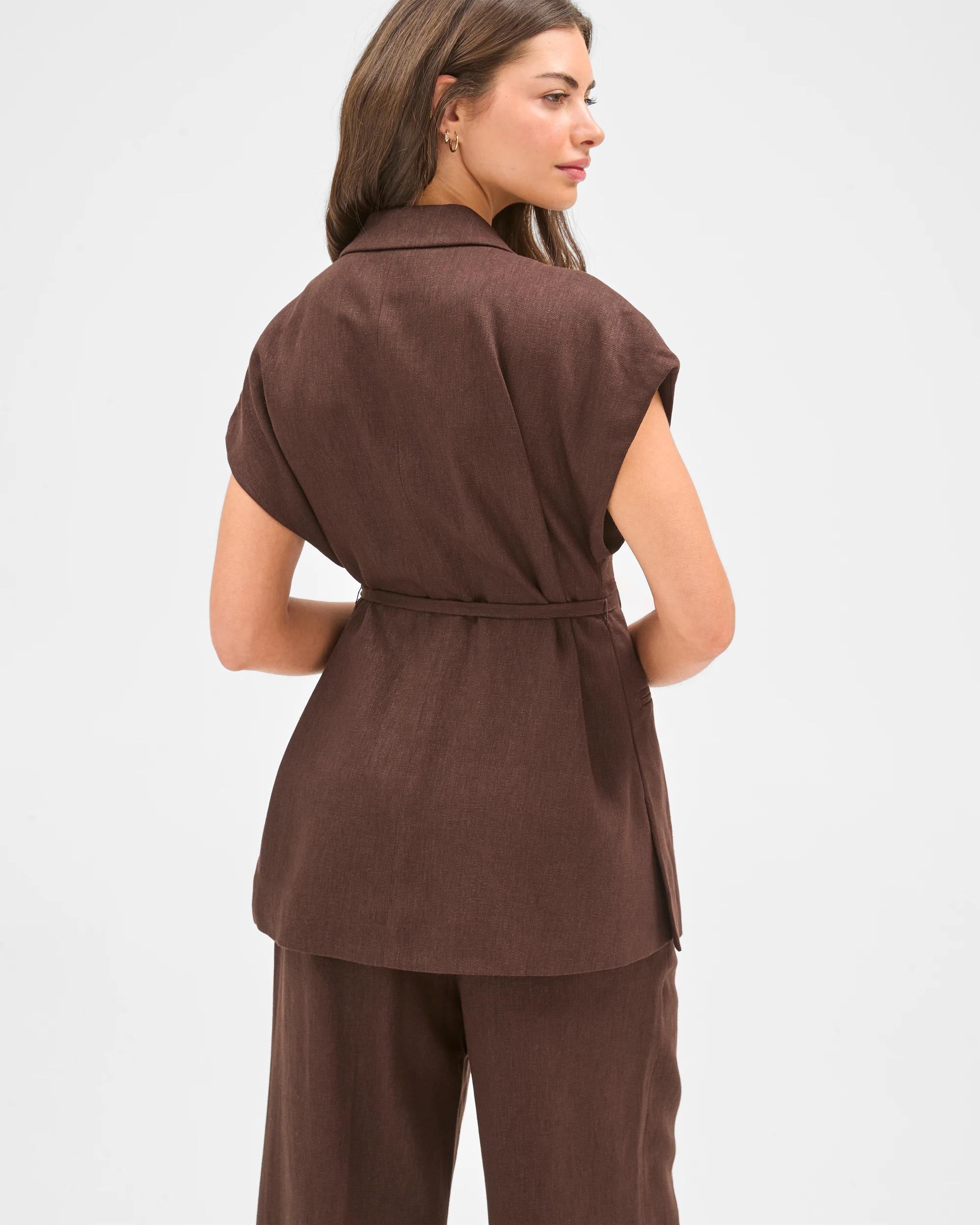 7 Target Petites Tailored Vest COFFEE BEAN, 7 of 7