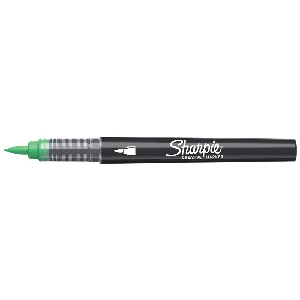 1 Sharpie Creative Acrylic Brush Marker Green, 1 of 6