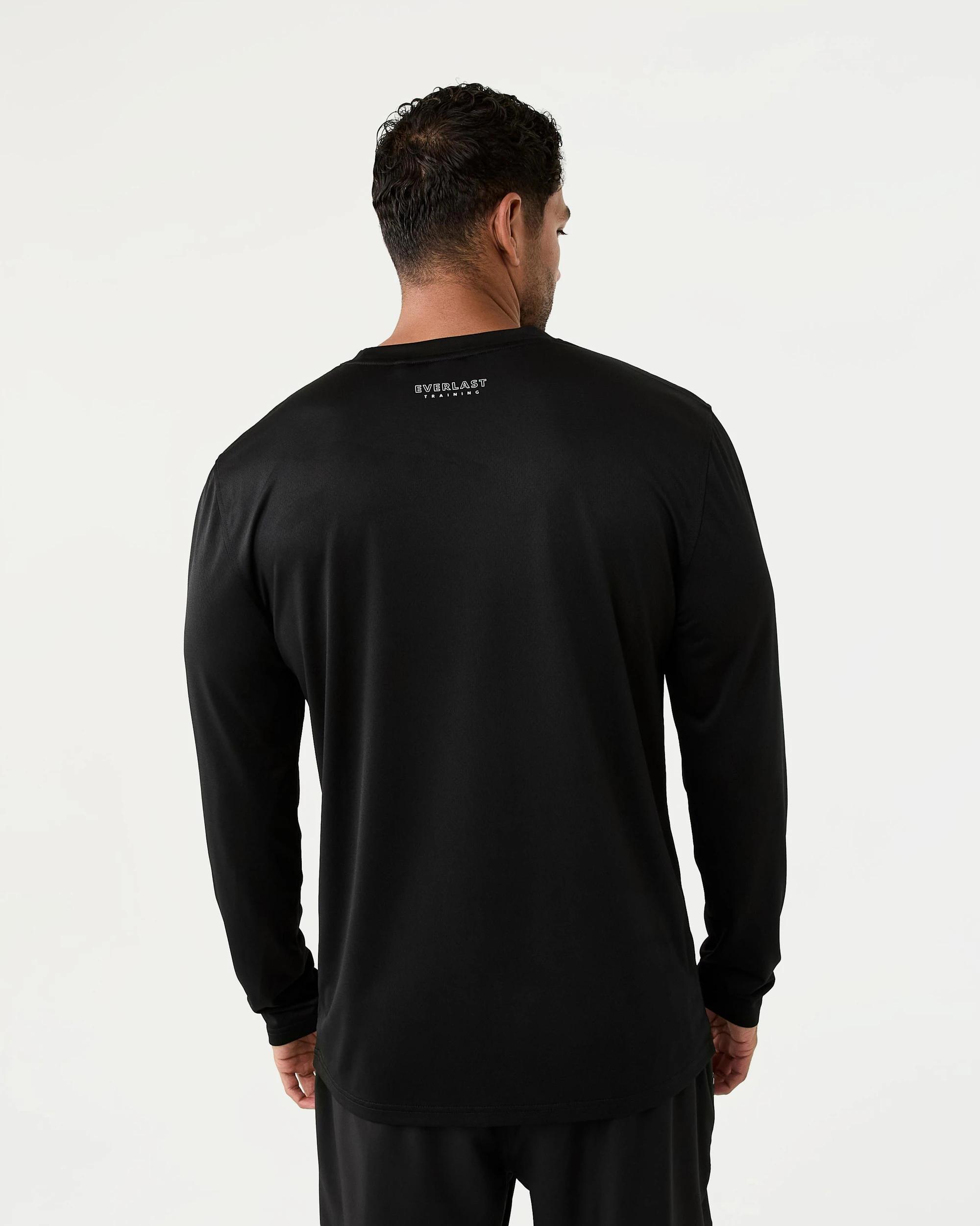 3 Everlast Mens Tech Long Sleeve Training T‑shirt Black, 3 of 9