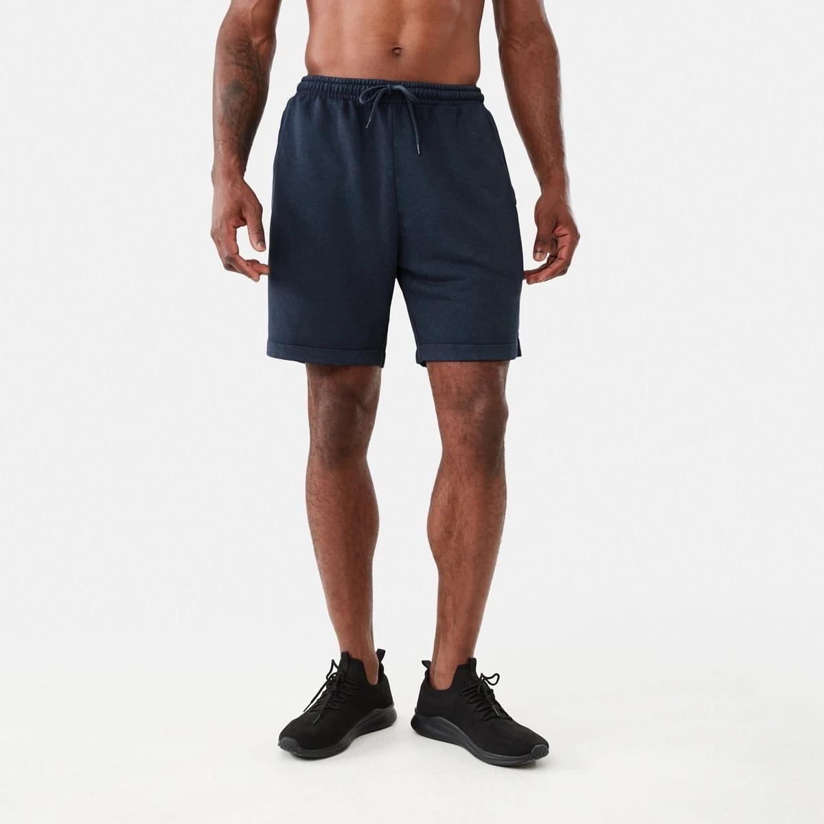 7 Active Mens Washed Terry Shorts Shade Navy, 7 of 7