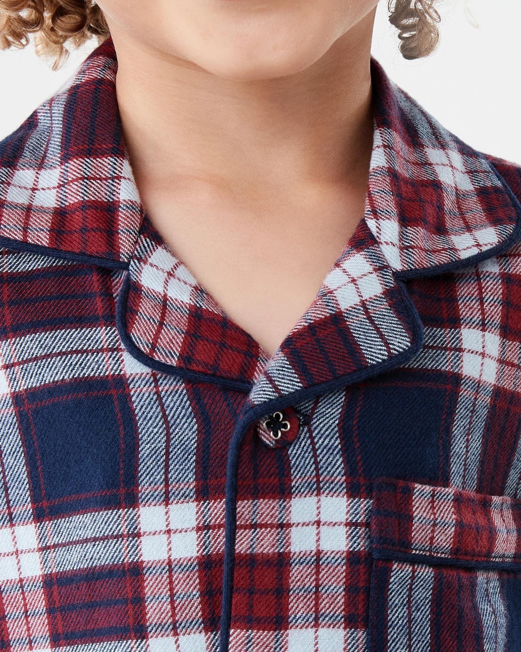 4 Flannel Pyjama Set Red Checks, 4 of 7