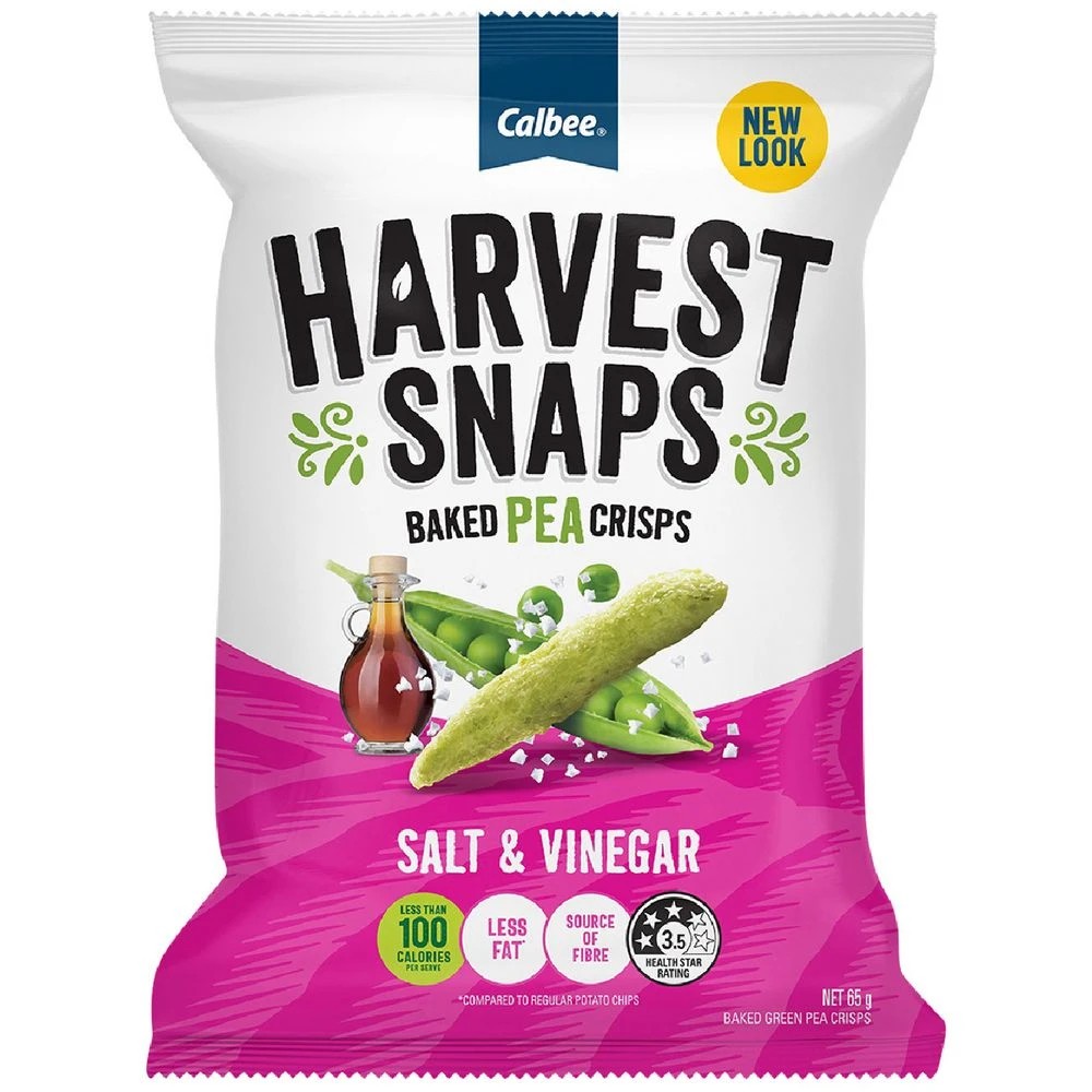 1 Harvest Snaps Salt & Vinegar 65g, 1 of 3