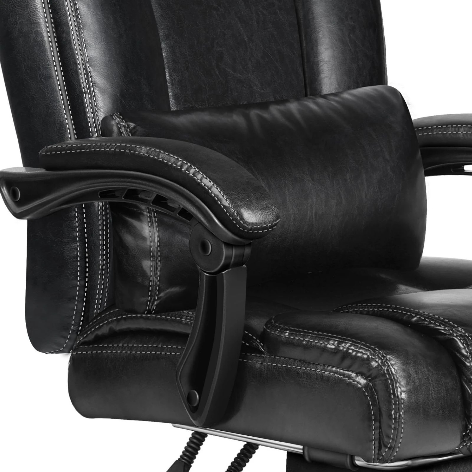 7 Alfordson Office Chair Executive Computer Gaming PU Leather Seat Recliner - Black, 7 of 10