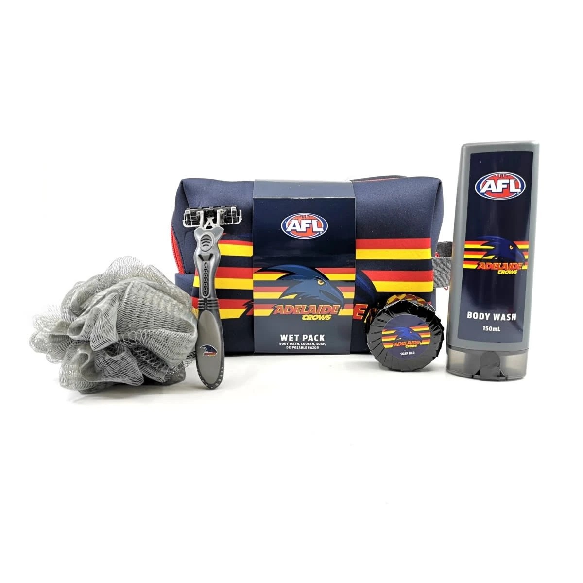 1 AFL Adelaide Crows Wet Pack with Accessories