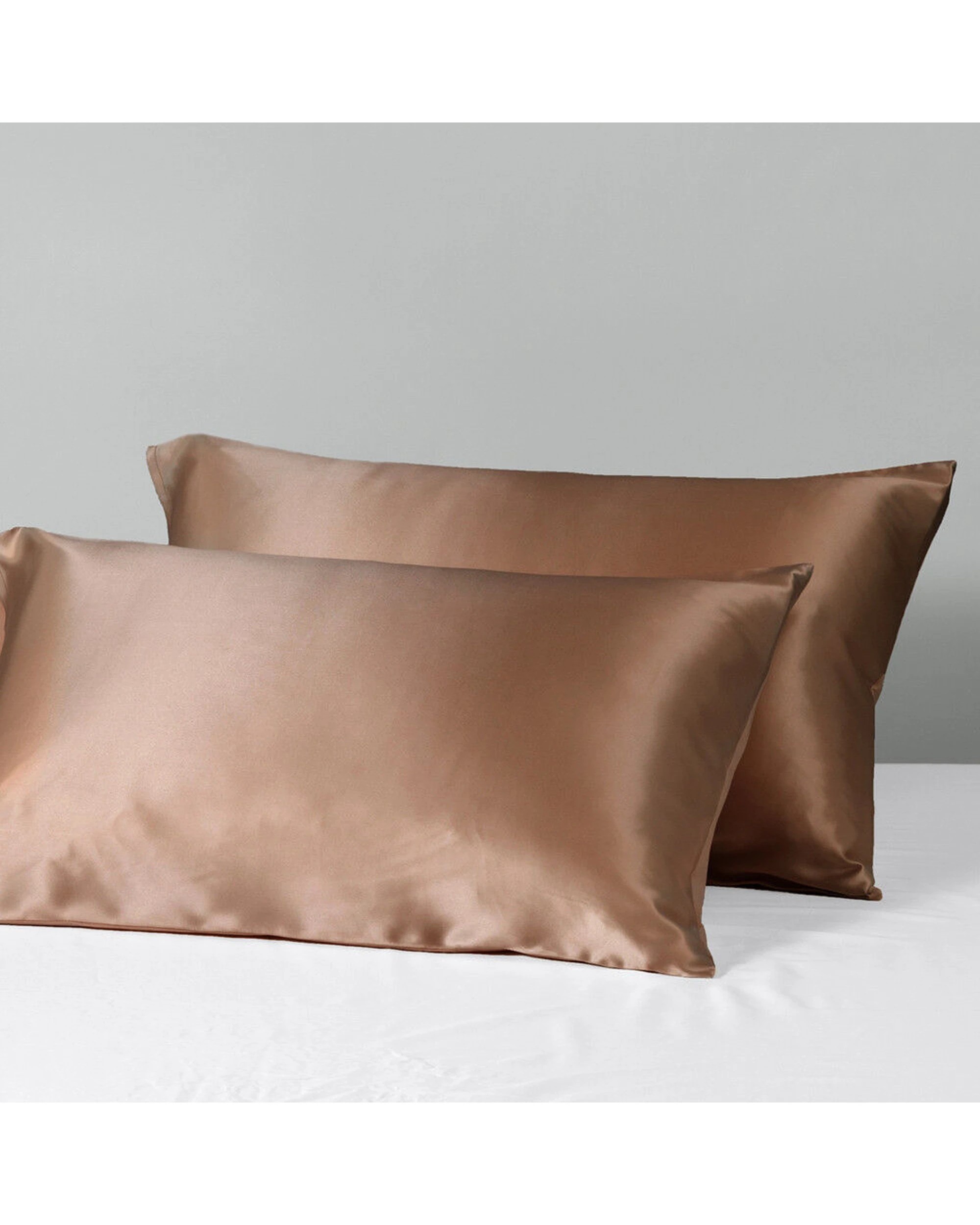 4 Canningvale 2pc Beautysilks Mulberry Silk Pillowcase Pack Toffee - Brown, 4 of 4