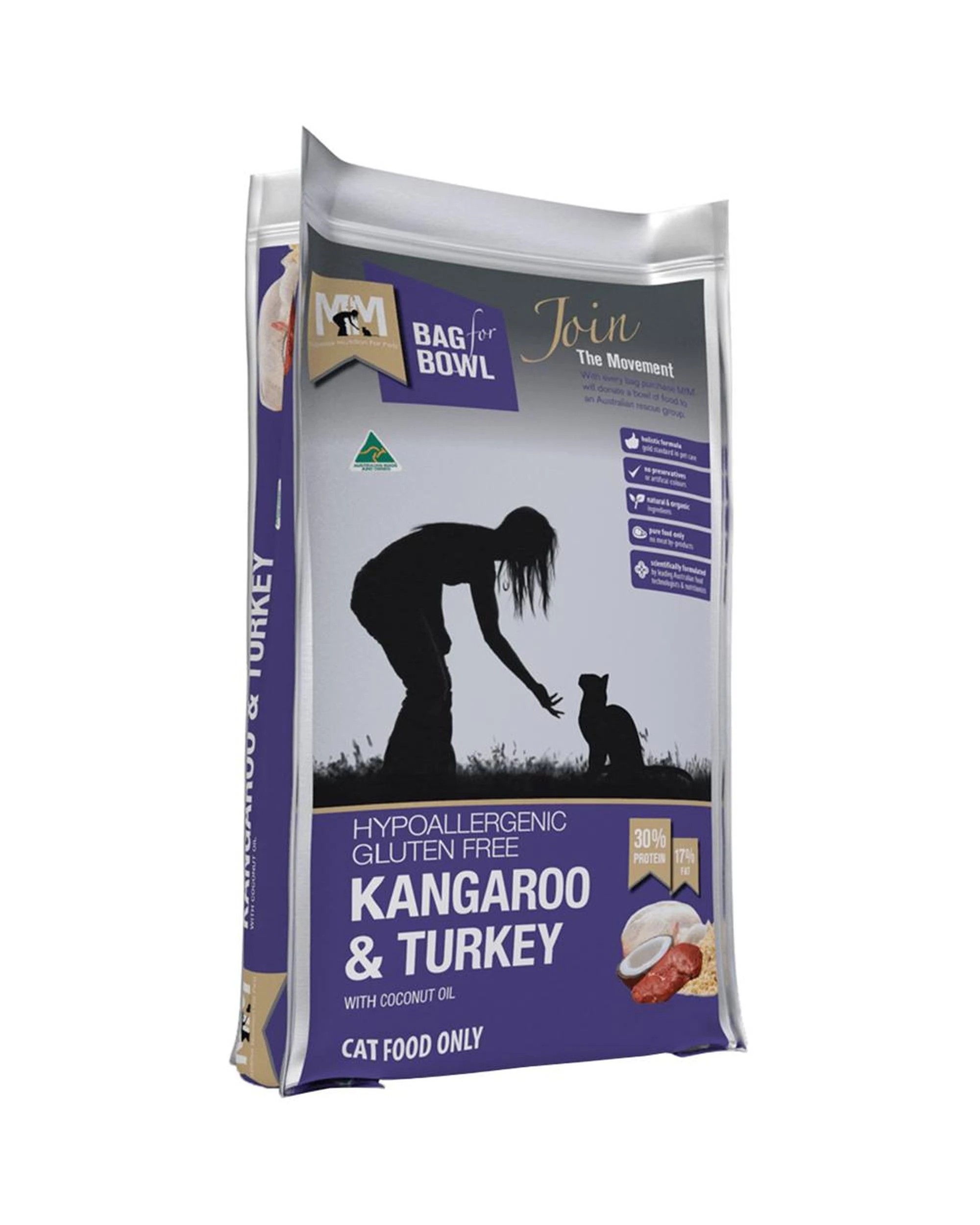 1 MFM Hypoallergenic Gluten Free Kangaroo & Turkey Cat Food 9kg, 1 of 2