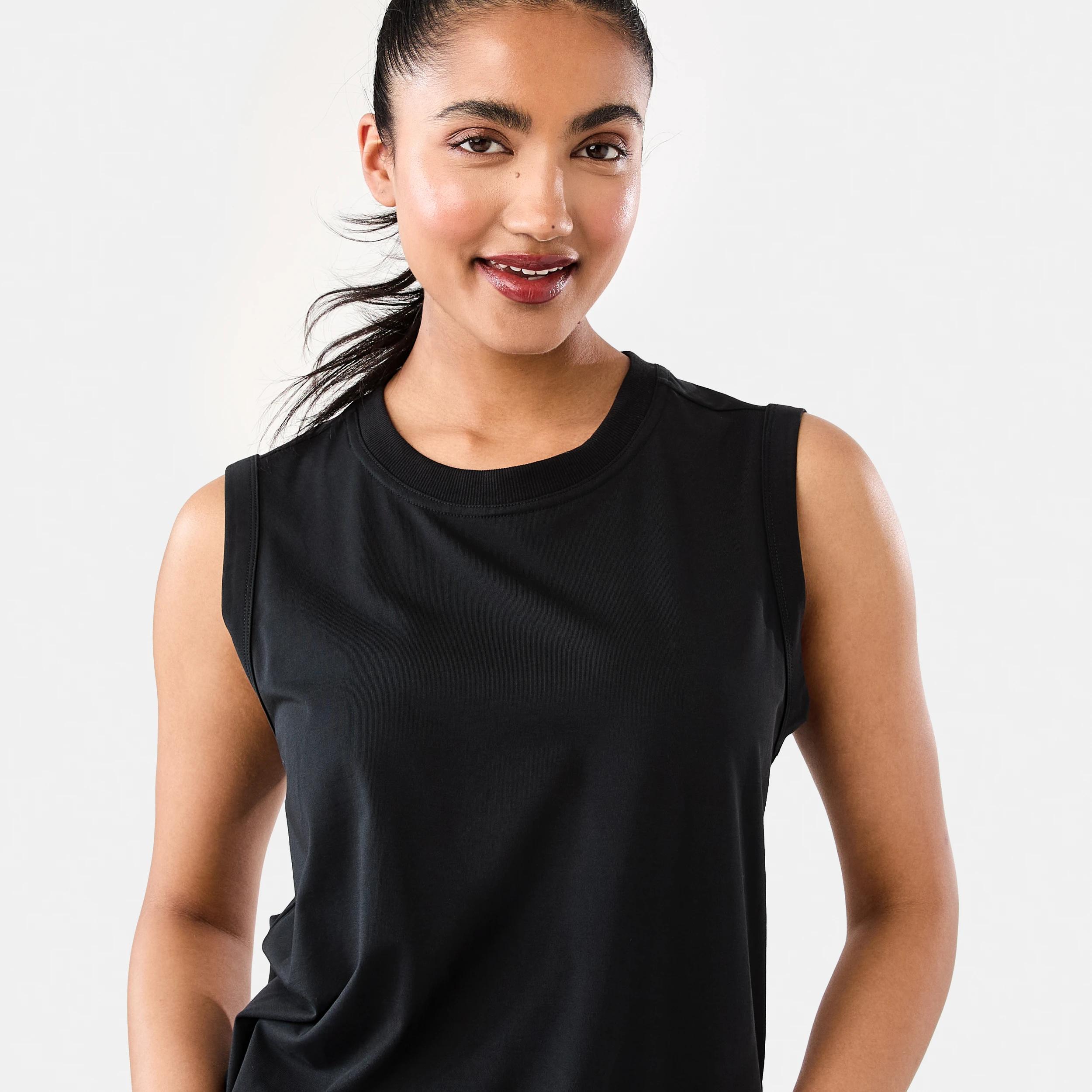 5 Active Womens Muscle Tank Black, 5 of 8
