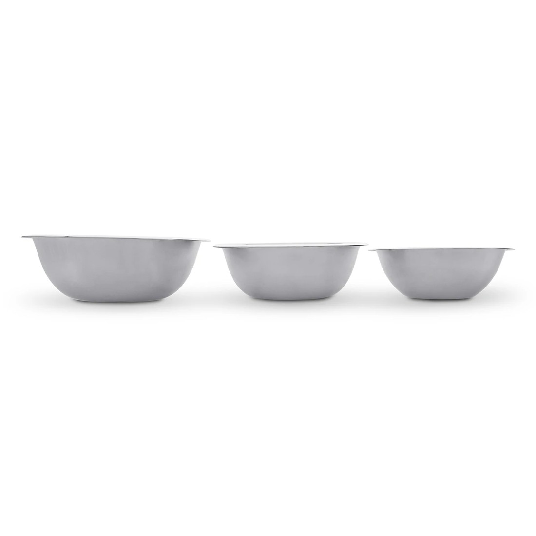 1 3 Stainless Steel Bowls, 1 of 5