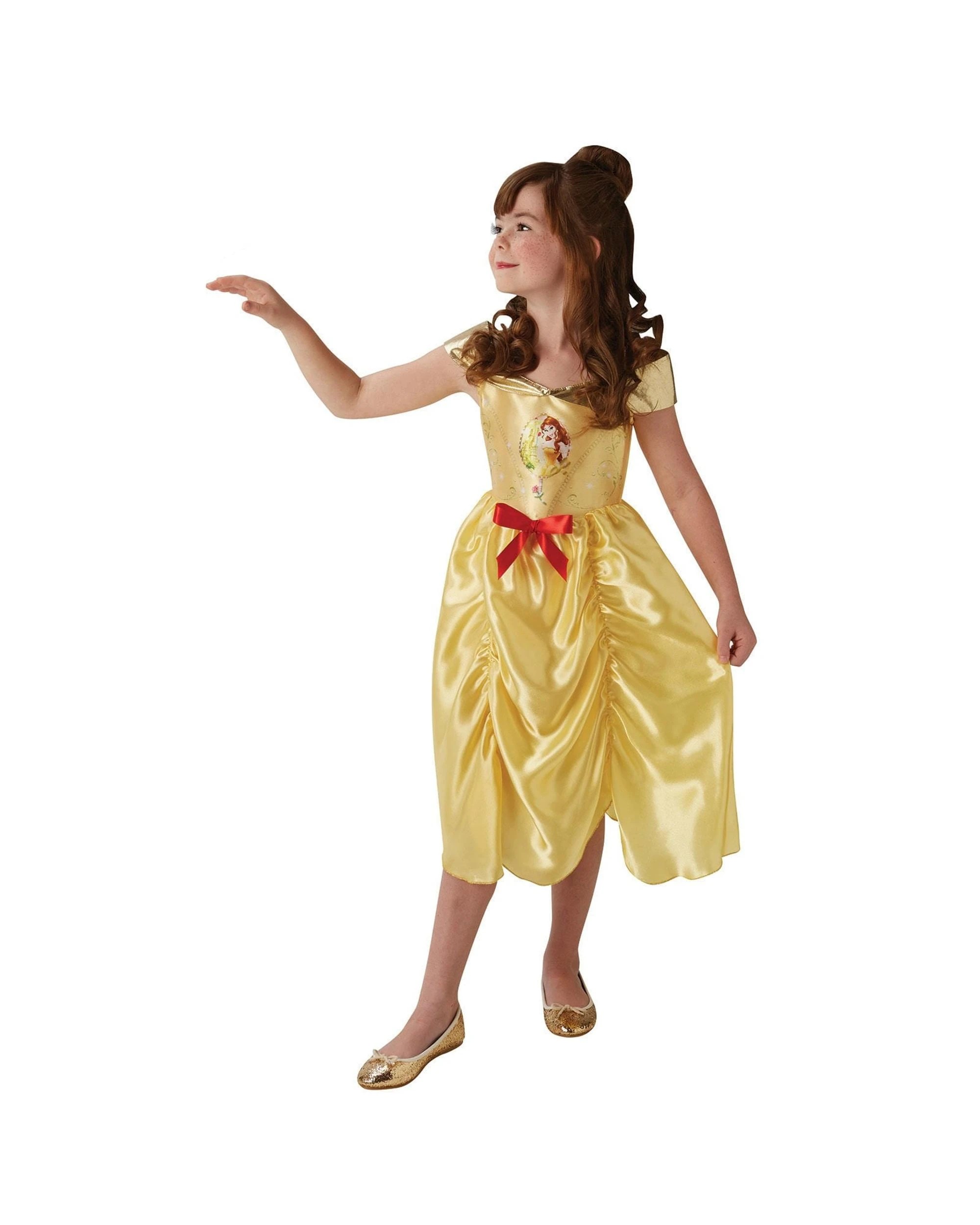 1 Disney Princess Belle Fairytale Child Costume 6-8 Years, 1 of 4