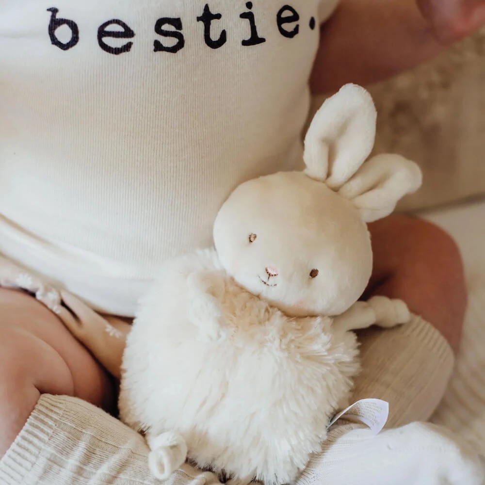 5 Bunnies by the Bay - Baby 'Rutabaga Bunny' Roly Poly - Soft Toy - - 16cm - Beige, 5 of 8