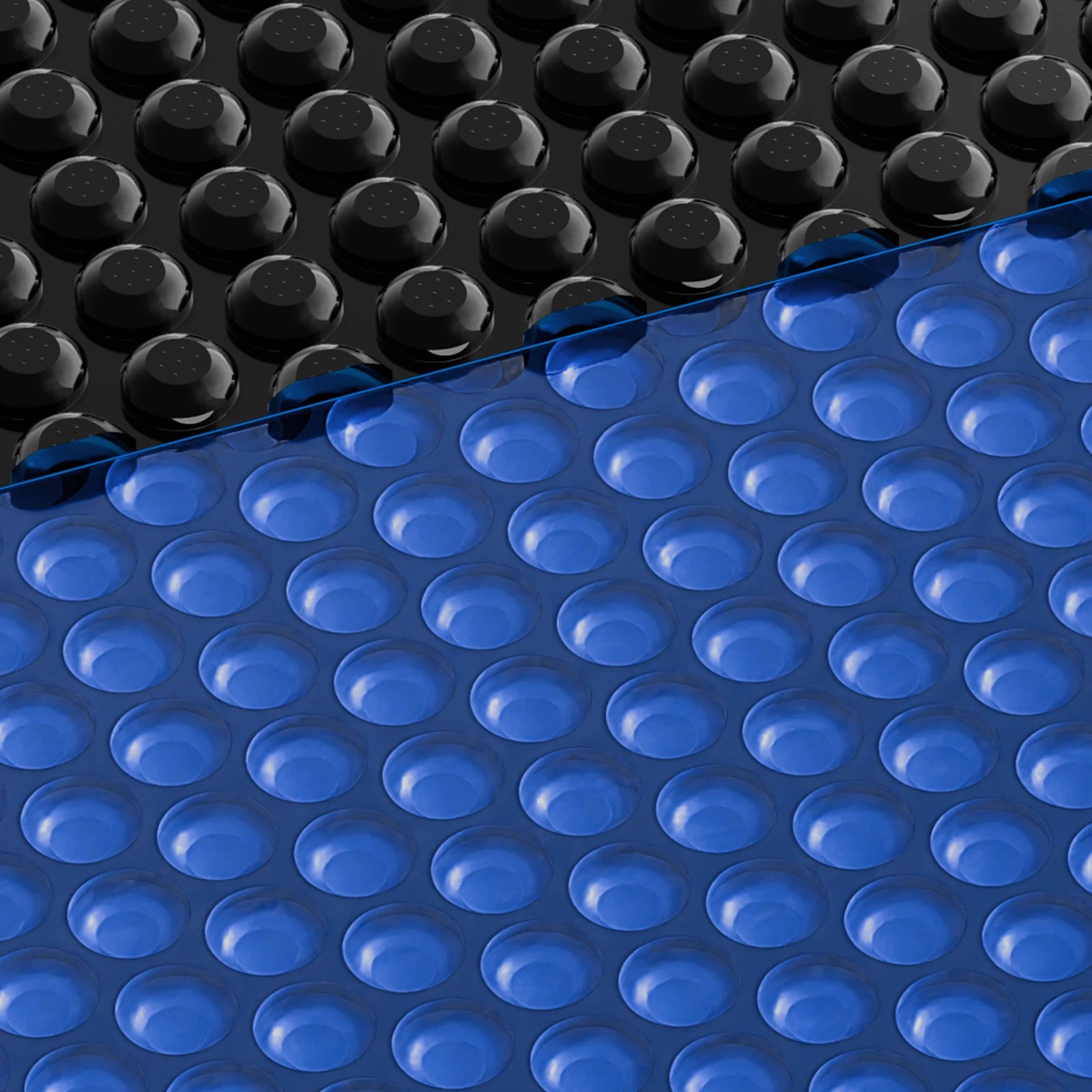2 Alfordson Pool Cover 600 Microns Solar Blanket Swimming Isothermal 7X3.5M - Black, 2 of 5