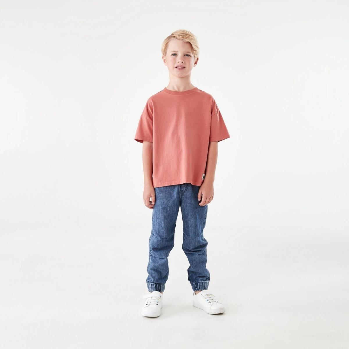 5 Oversized Washed T-shirt WASHED RED, 5 of 8