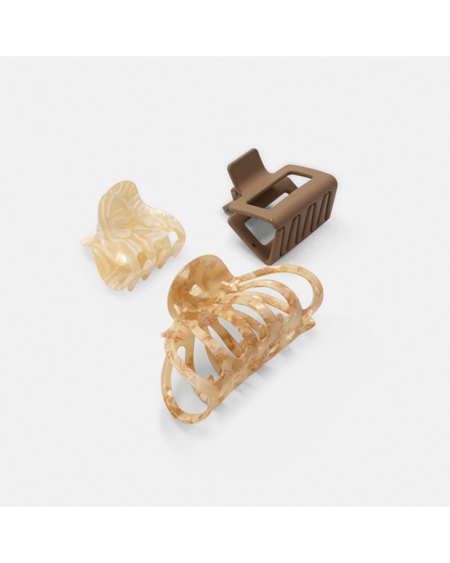 3 Pack Mix Statement Claw Hair C