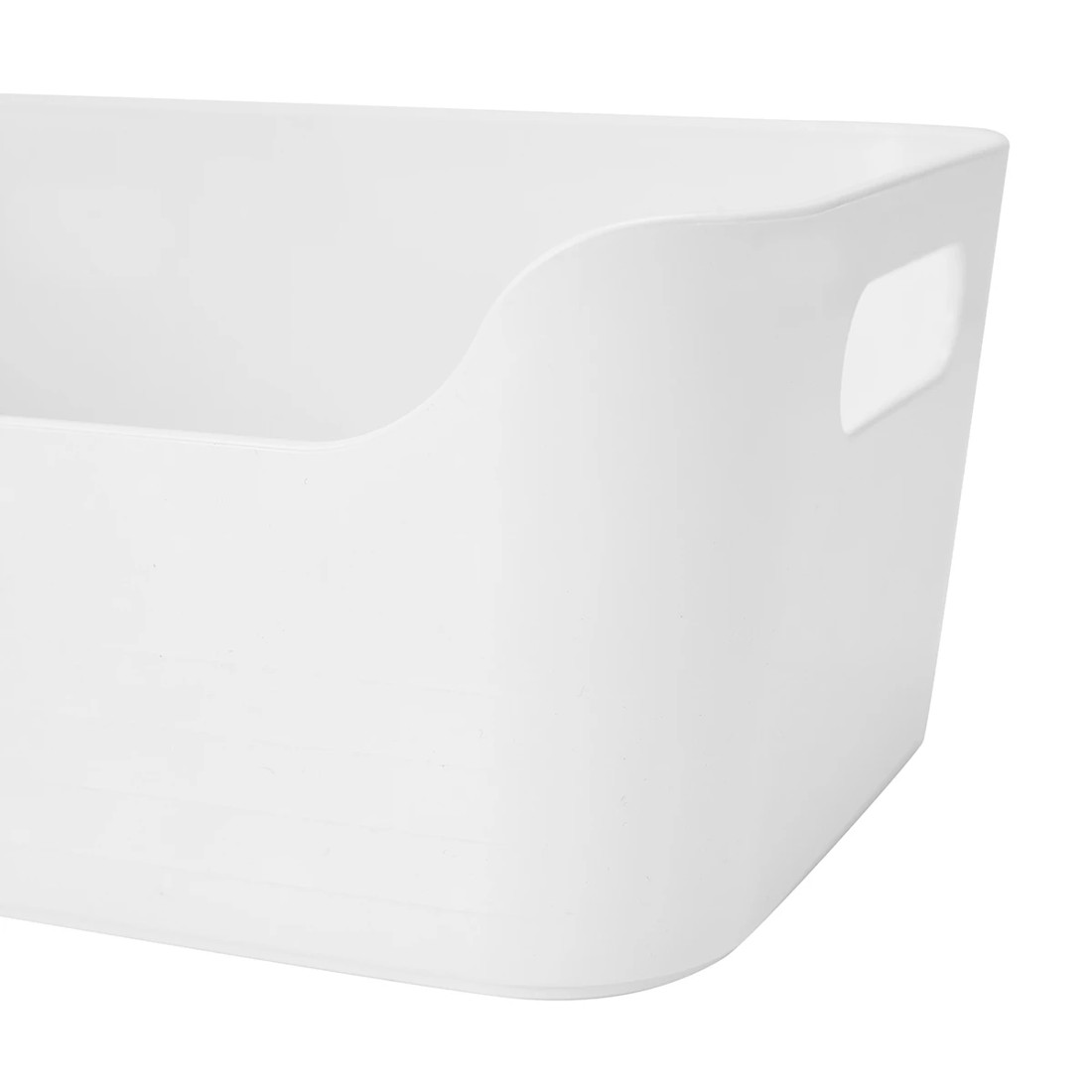 5 Small Cut Out Edge Storage Tub - White, 5 of 8