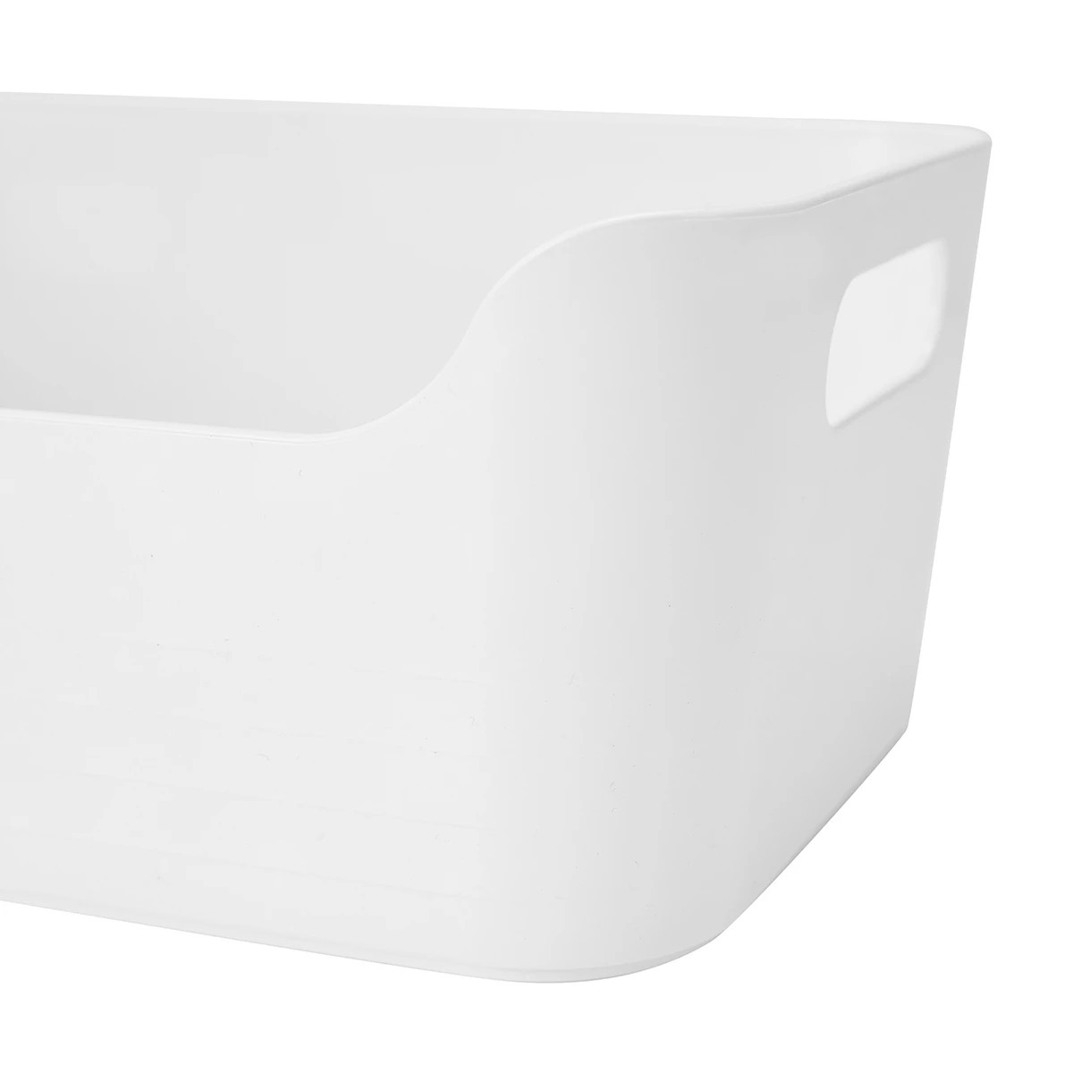 5 Small Cut Out Edge Storage Tub - White, 5 of 8
