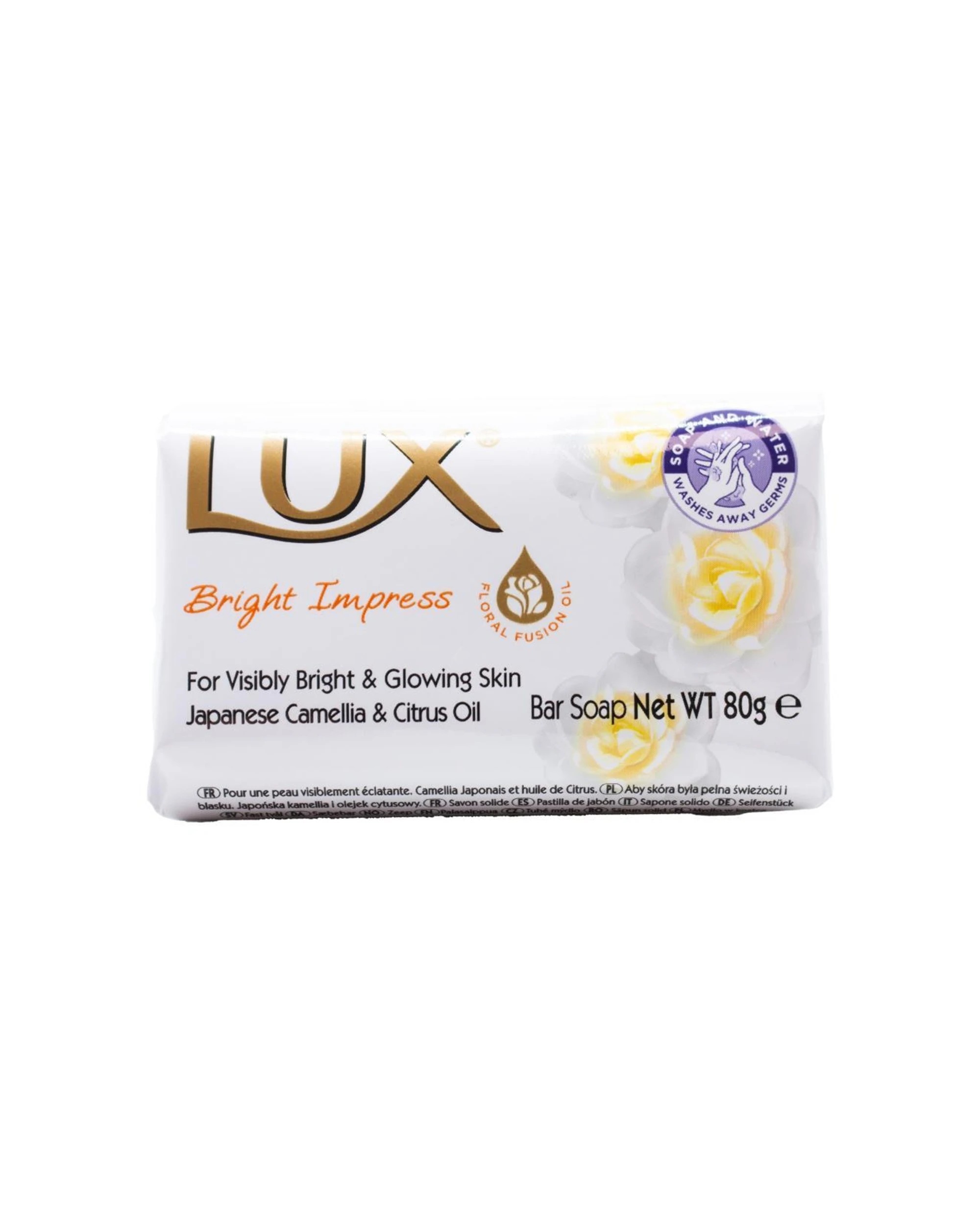 2 Lux 24PK Bar Soap Japanese Camellia Citrus Oil Bright Impress Pack 80g - Multi, 2 of 3