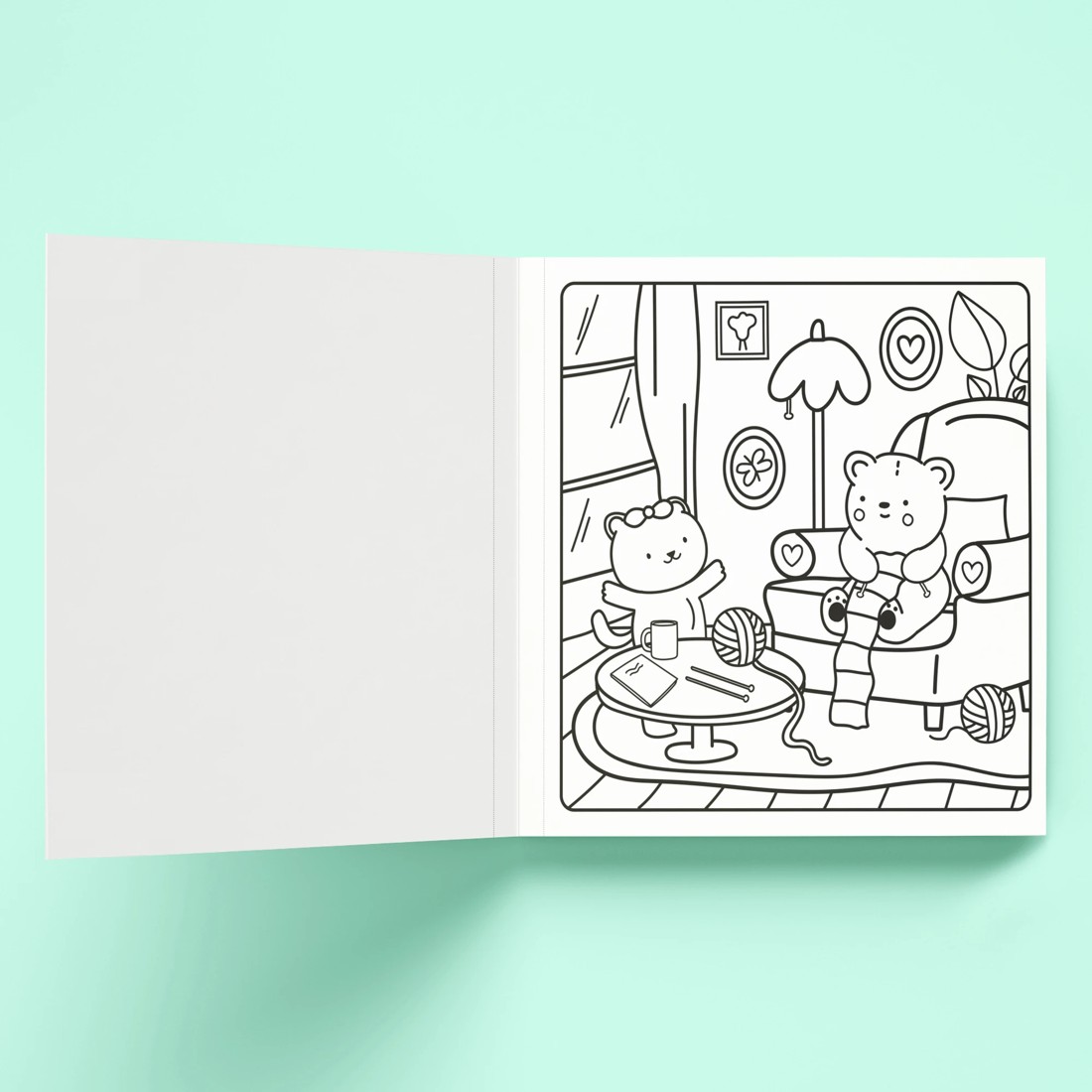 5 Sunny Vibes Cosy and Calm Cute & Bold Colouring Book, 5 of 5