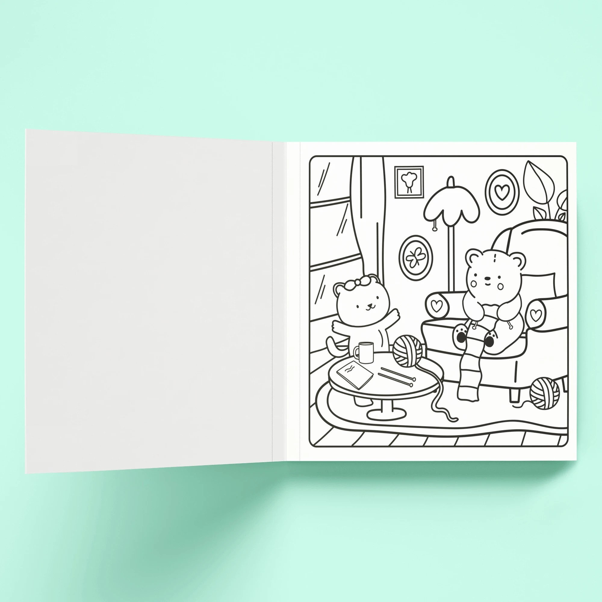 5 Sunny Vibes Cosy and Calm Cute & Bold Colouring Book, 5 of 5