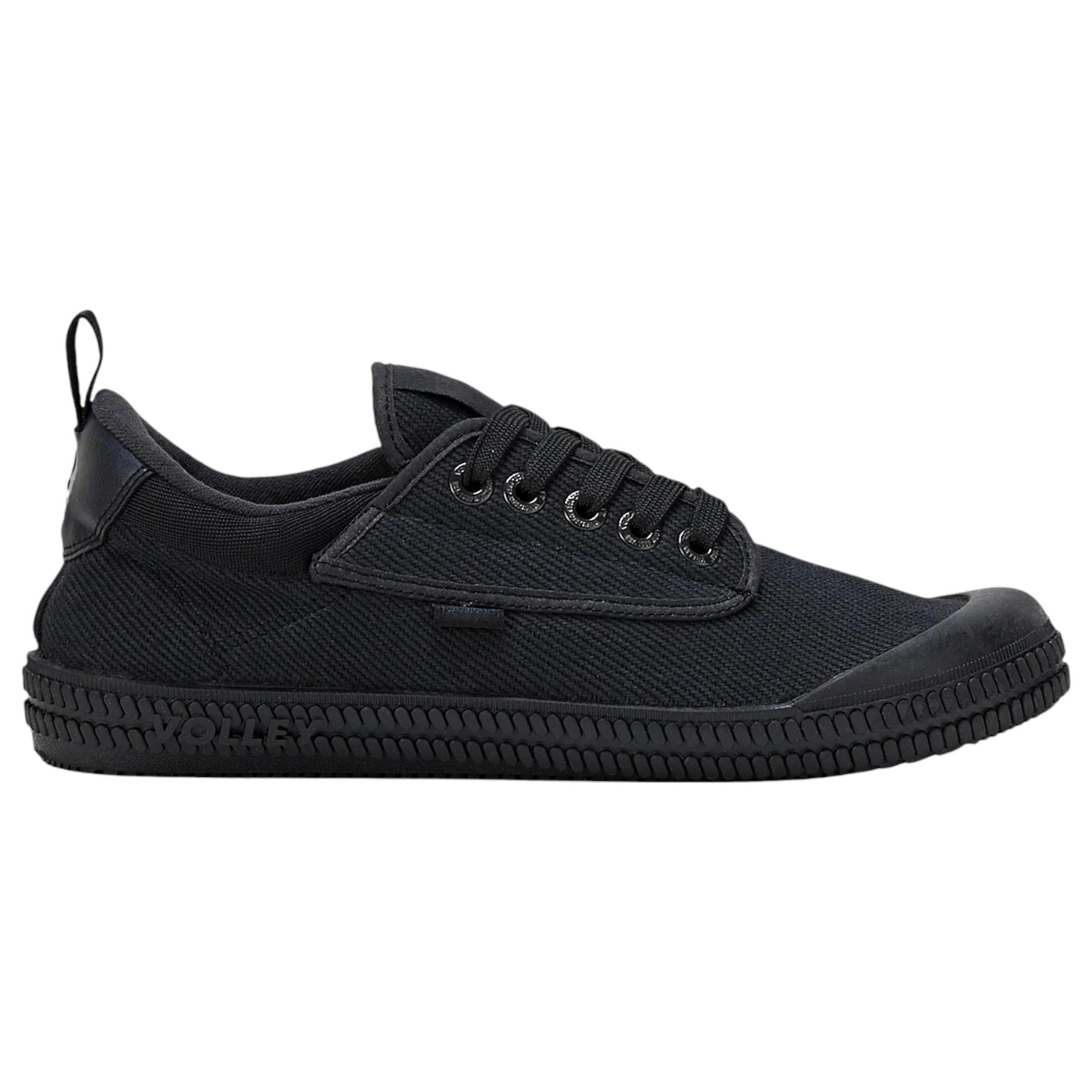4 Volley Unisex Heritage Low Mens Womens Casual Shoes Black/Black BLACK/BLACK, 4 of 5