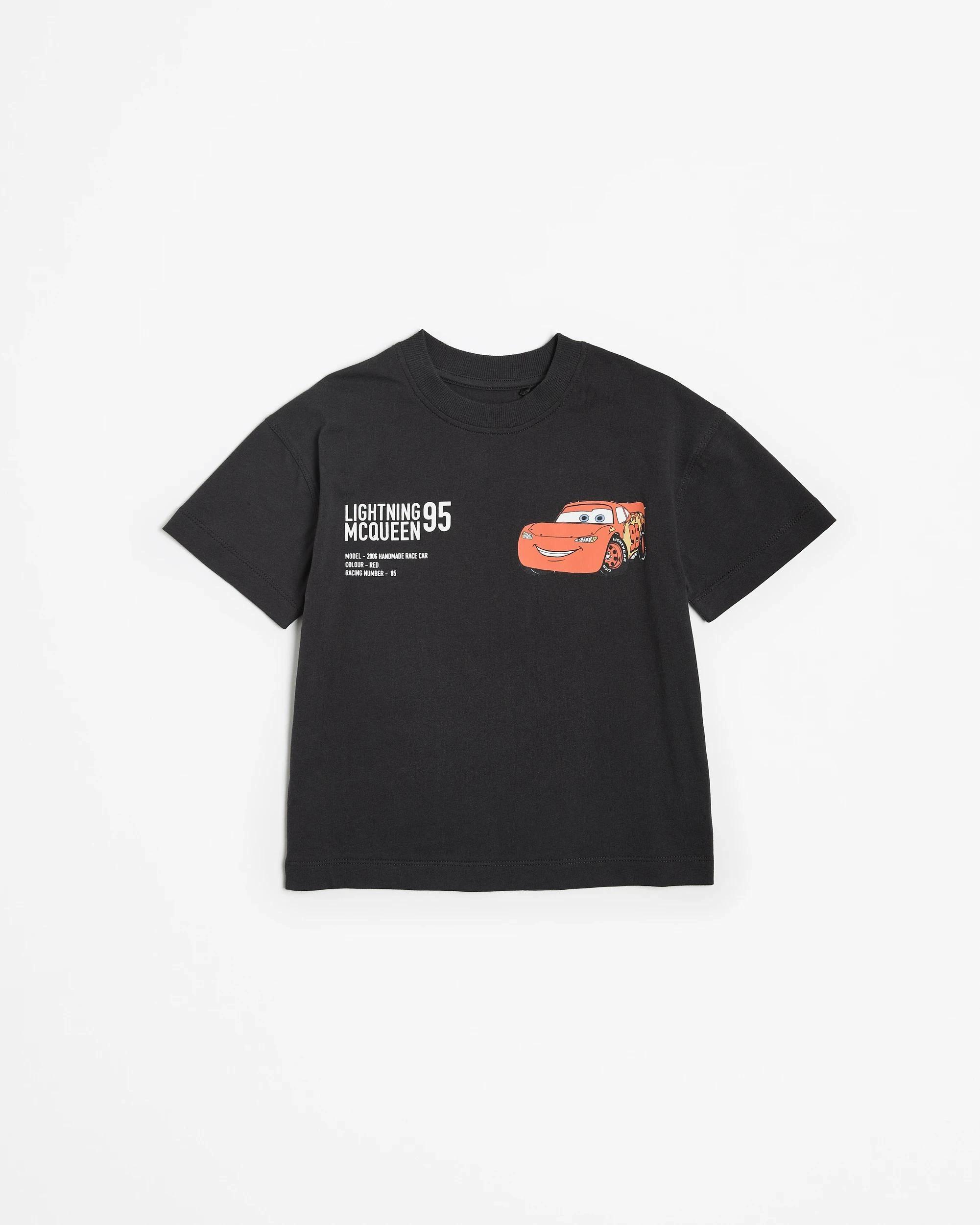 1 Disney Cars Lightening McQueen T-shirt BLACK, 1 of 3