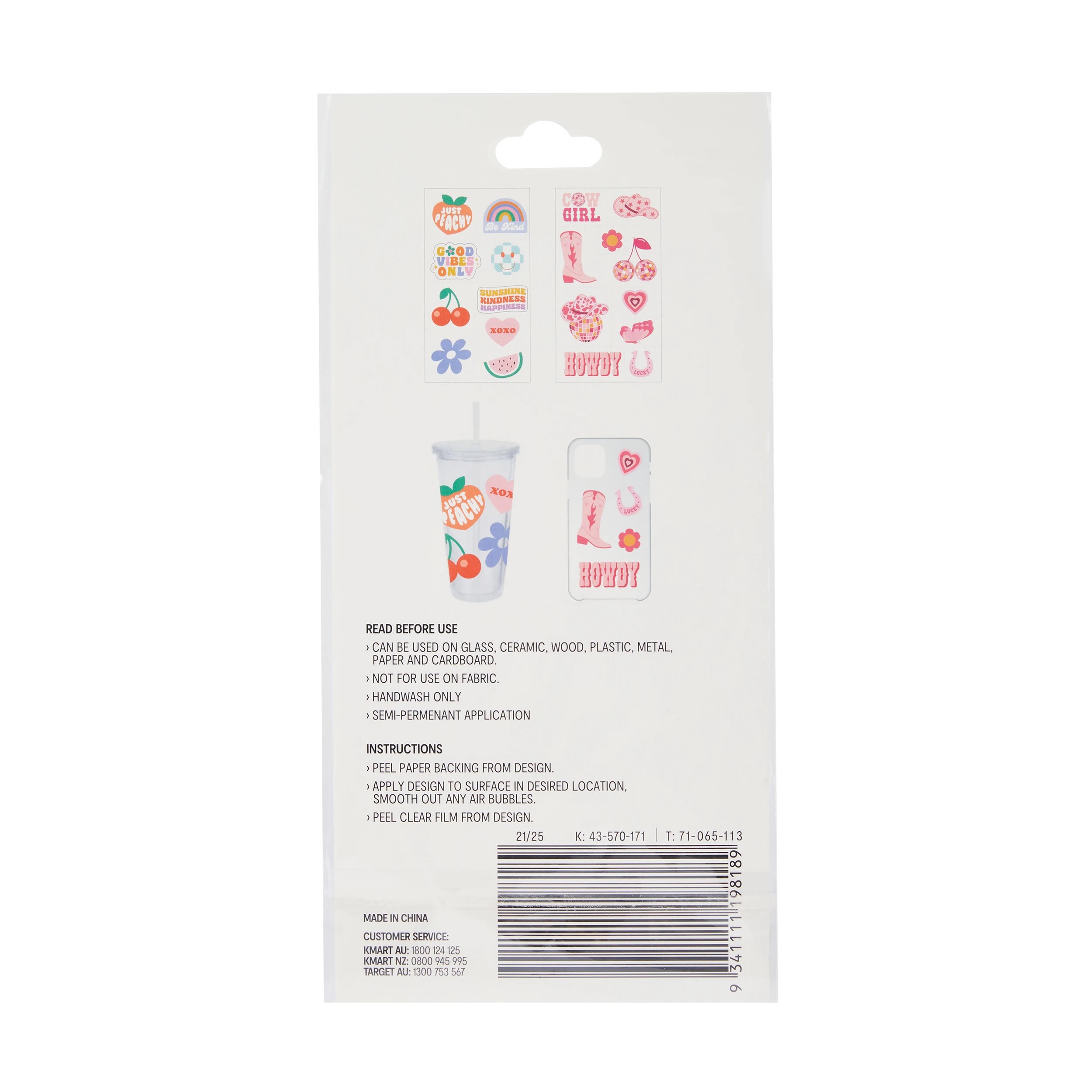 3 2 Pack Vinyl Transfer Stickers, 3 of 3