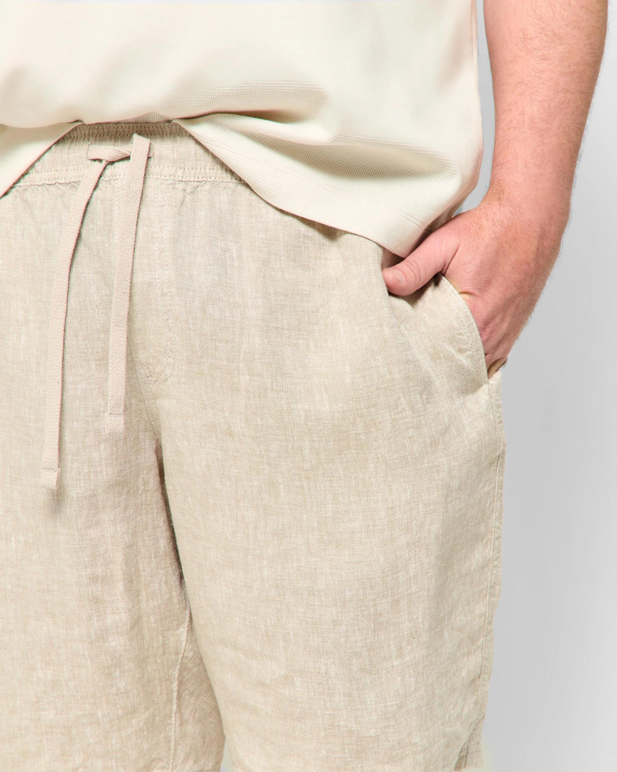 5 Target Plus Size European Linen Shorts STONE, 5 of 5