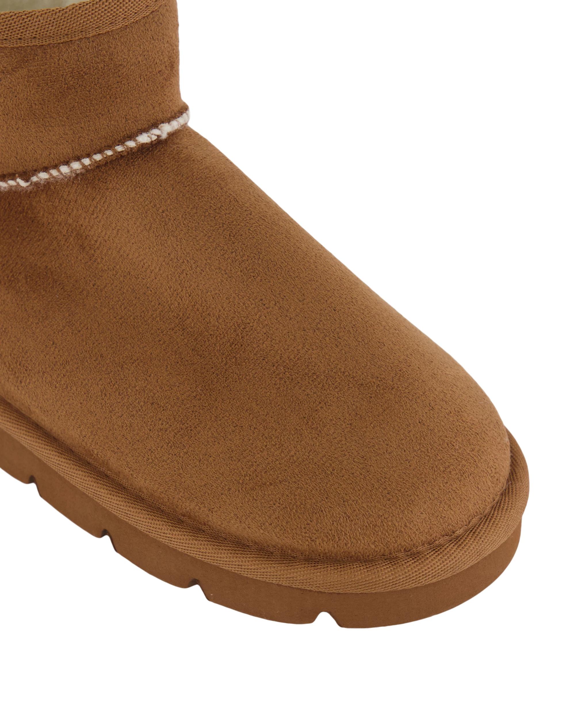 4 Senior Short Slipper Boots Chestnut, 4 of 4