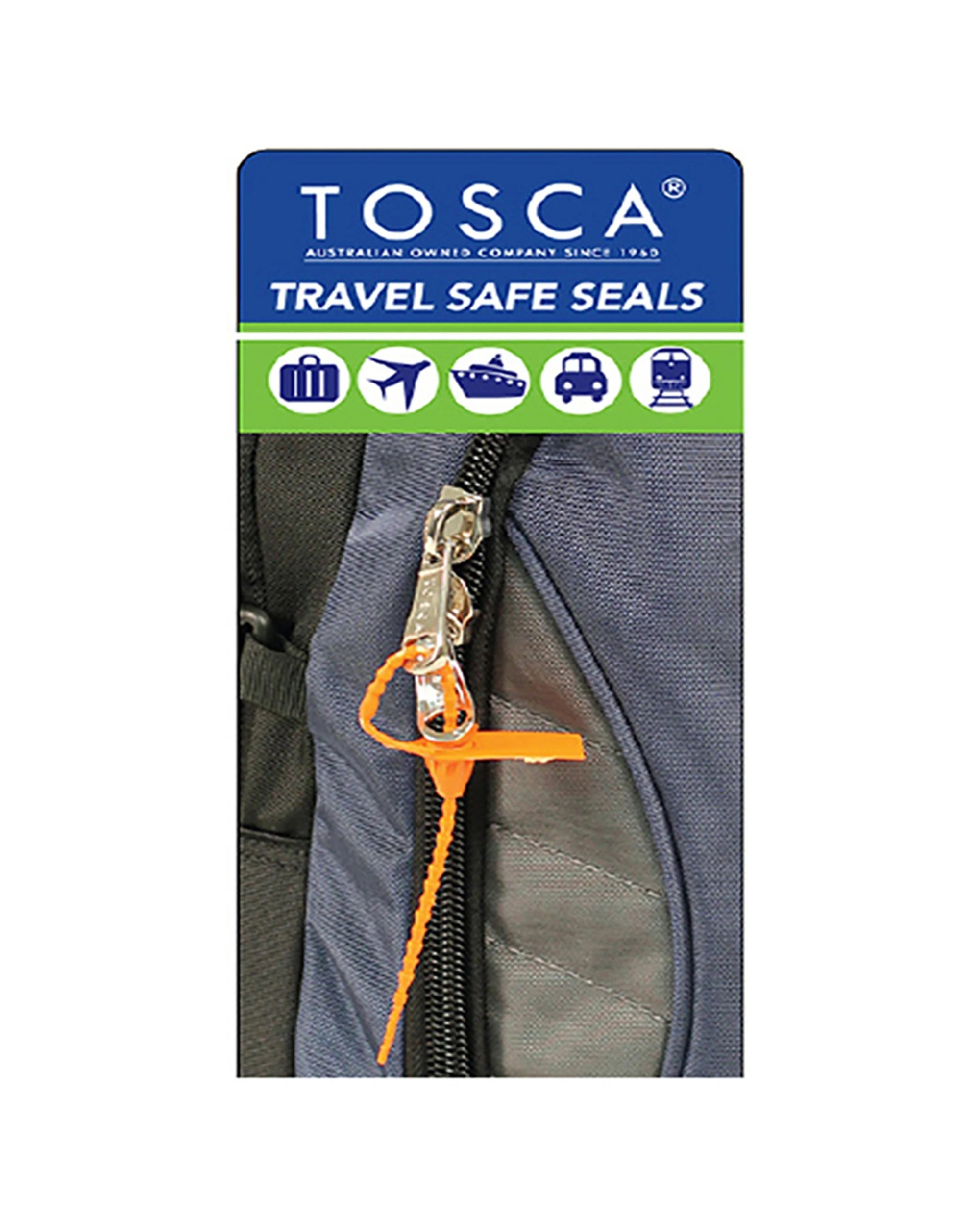 2 Tosca 2X 20Pc Travel Safe Luggage Bag Zip Security Seals - Assorted, 2 of 2