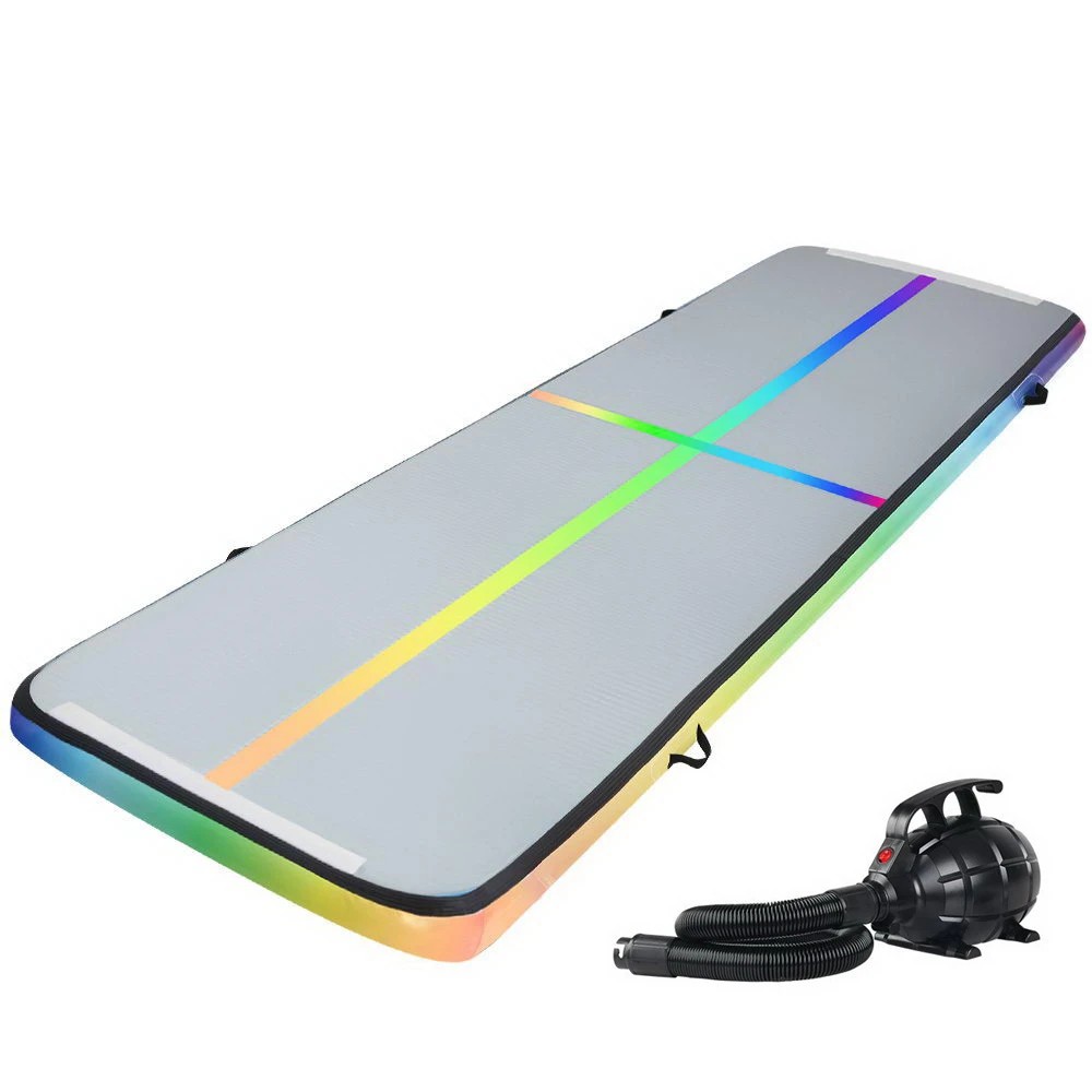 1 Everfit 4X1M Air Track Inflatable Mat Airtrack Tumbling Floor Gymnastics Pump MC - Multi, 1 of 6