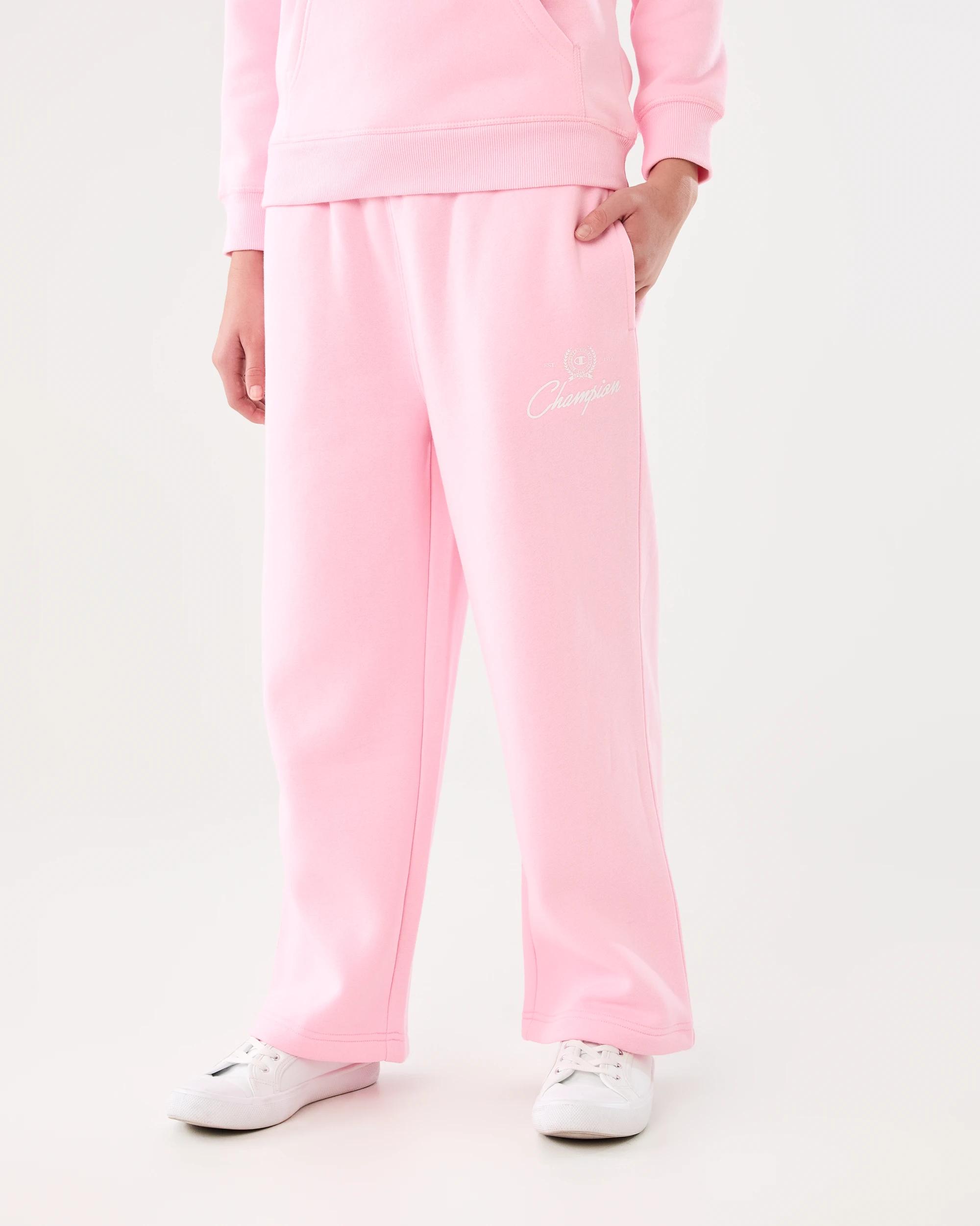 1 Champion Script Kids Trackpants Rose Pink, 1 of 6