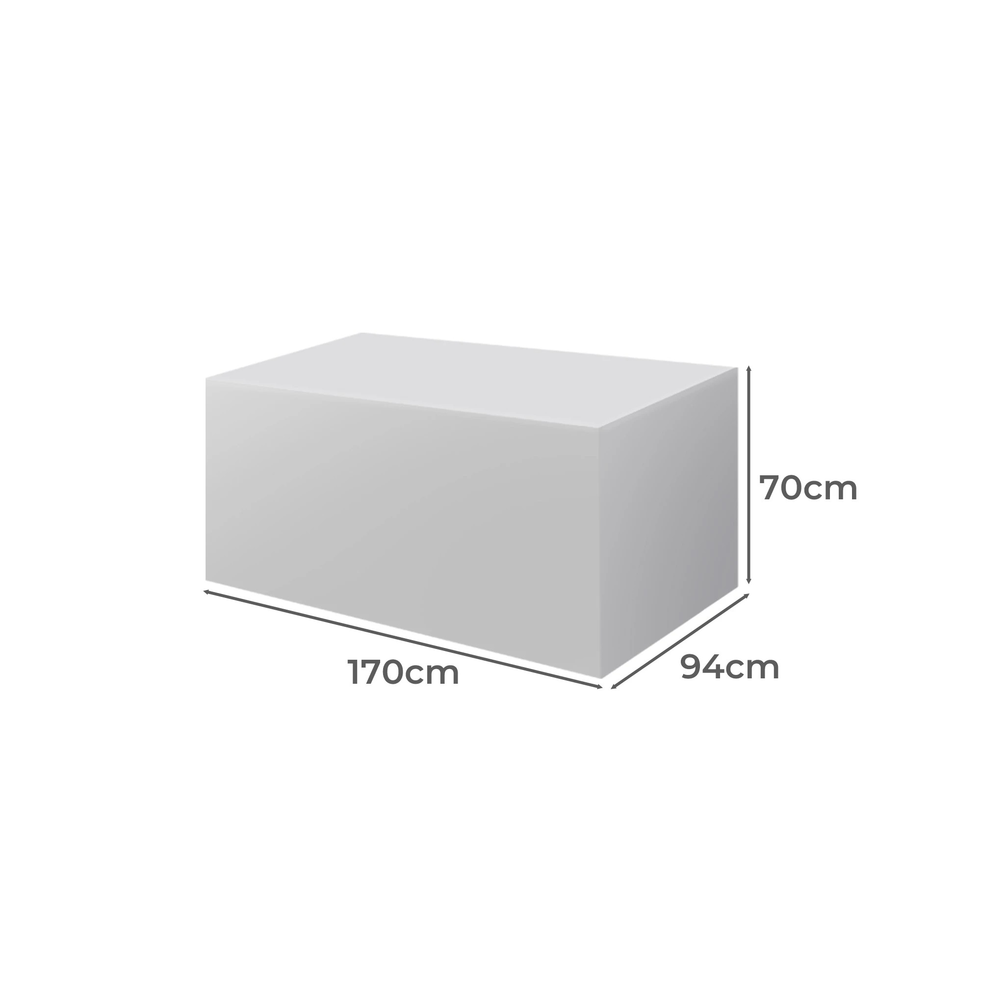 3 Marlow 170x94x70cm Outdoor Funiture Cover - Grey, 3 of 6