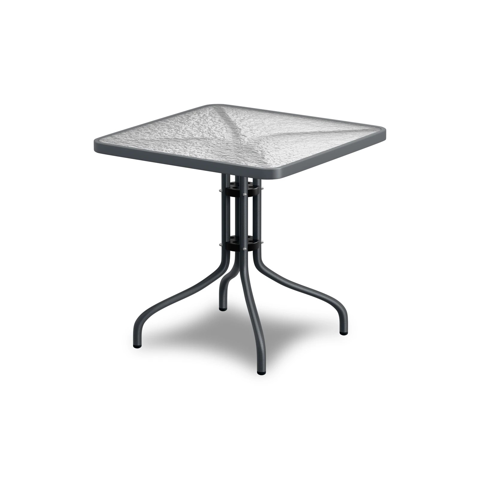 1 Alfordson Outdoor Furniture Patio Coffee Side Table Garden 60CM Square - Grey, 1 of 9