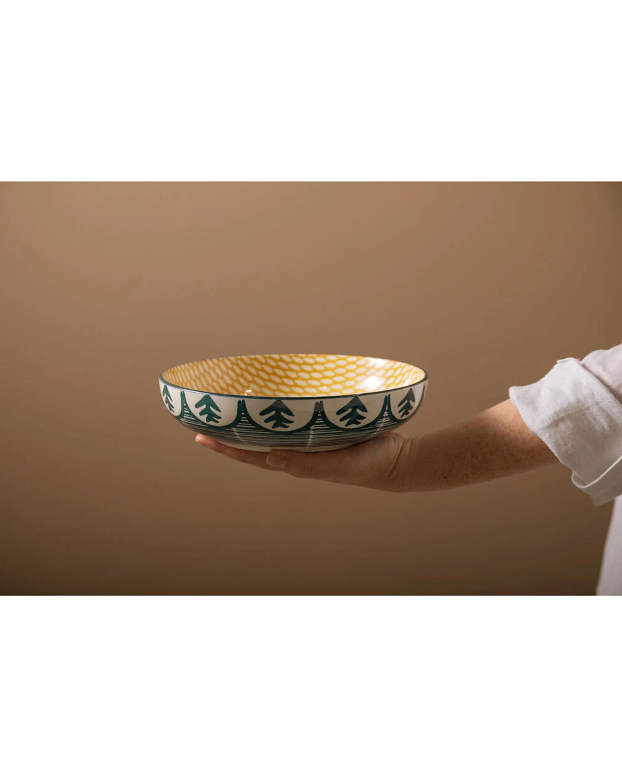 7 Mikasa 8PK Leafy Ceramic Bowl Round Dinnerware Stoneware 21cm - Multi, 7 of 8