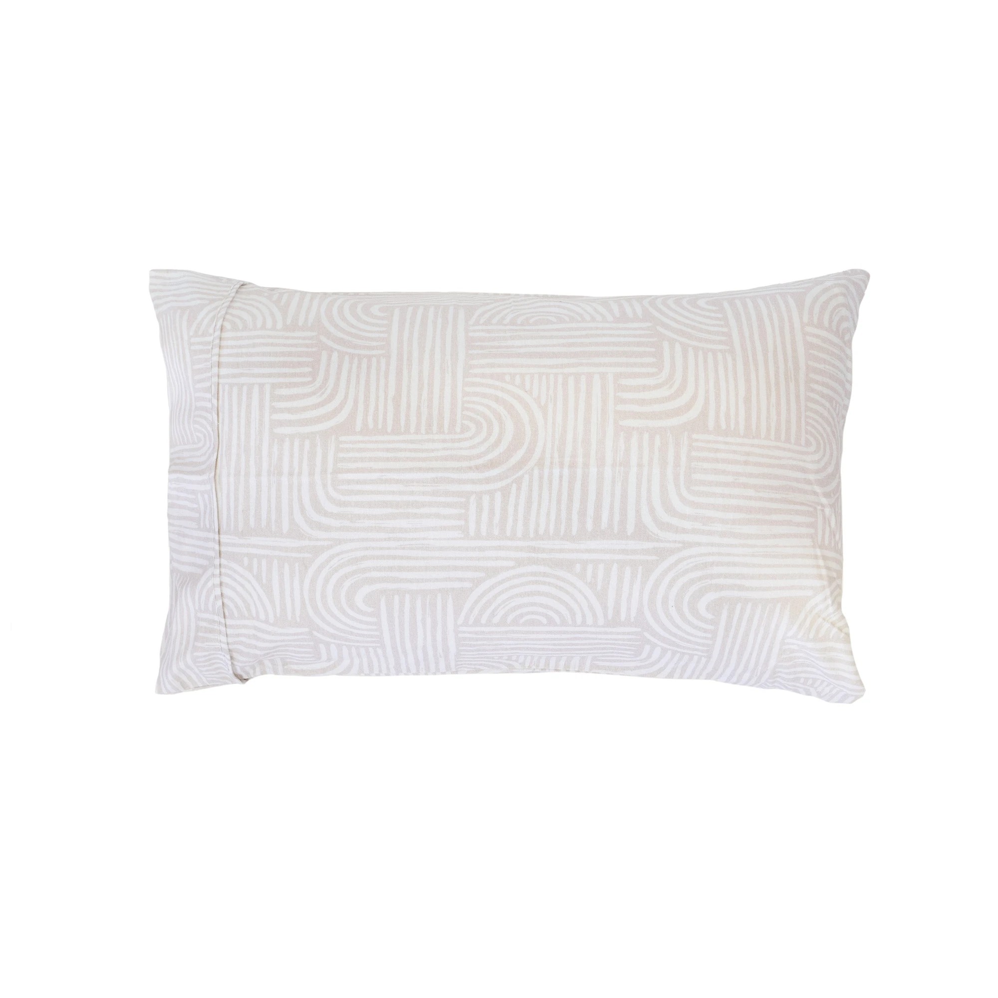 2 Bowie Brushed Cotton 160GSM Flannelette Sheet Set - Single Bed - Beige - Single Bed - Beige, 2 of 3