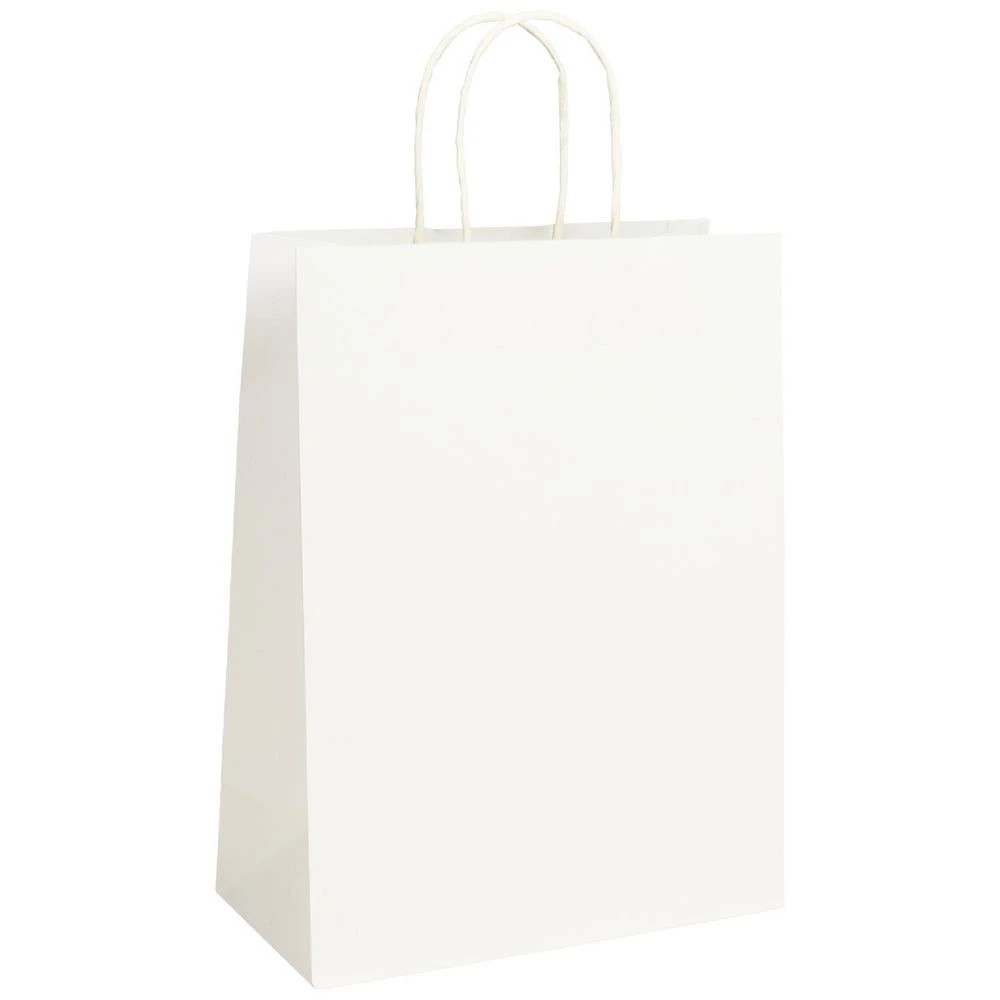 1 Otto Kraft Bag Medium White 5 Pack, 1 of 2