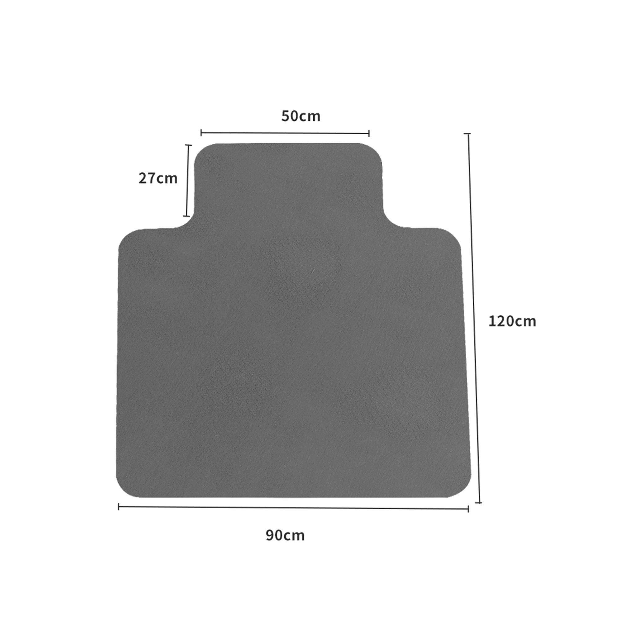 3 Marlow Chair Mat Floor Protectors PVC No Pin - Black, 3 of 6