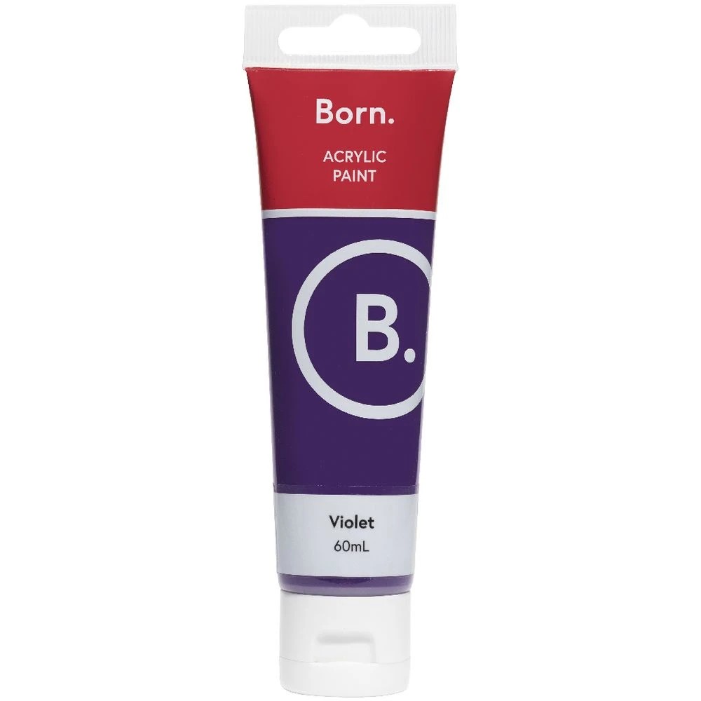 2 Born Acrylic Paint 60mL Violet, 2 of 3