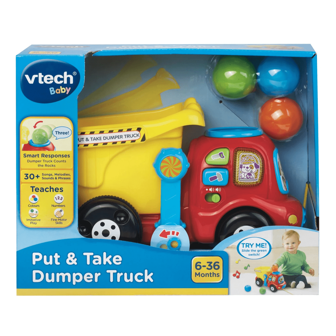 1 VTech Put & Take Dumper Truck - Red, 1 of 4