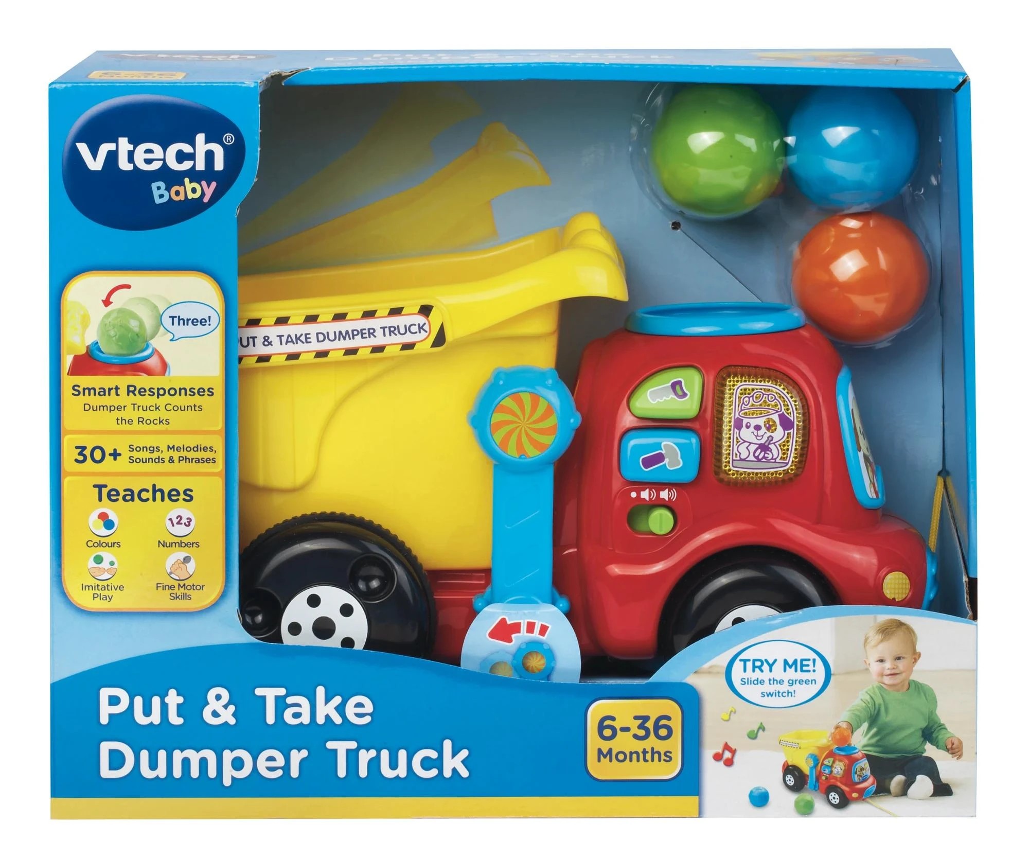 1 VTech Put & Take Dumper Truck - Red, 1 of 4